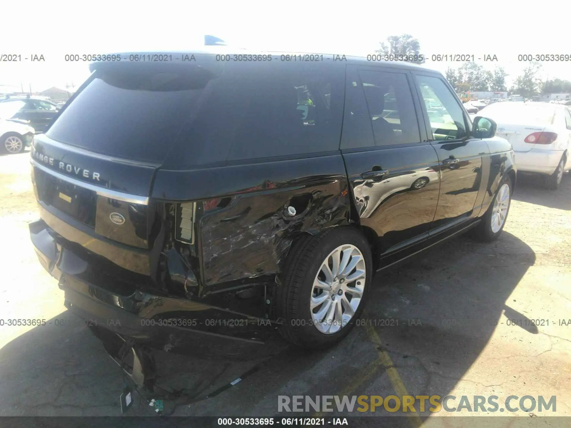 4 fotografías del automóvil dañado SALGS2RU0LA570663 LAND ROVER RANGE ROVER 2020