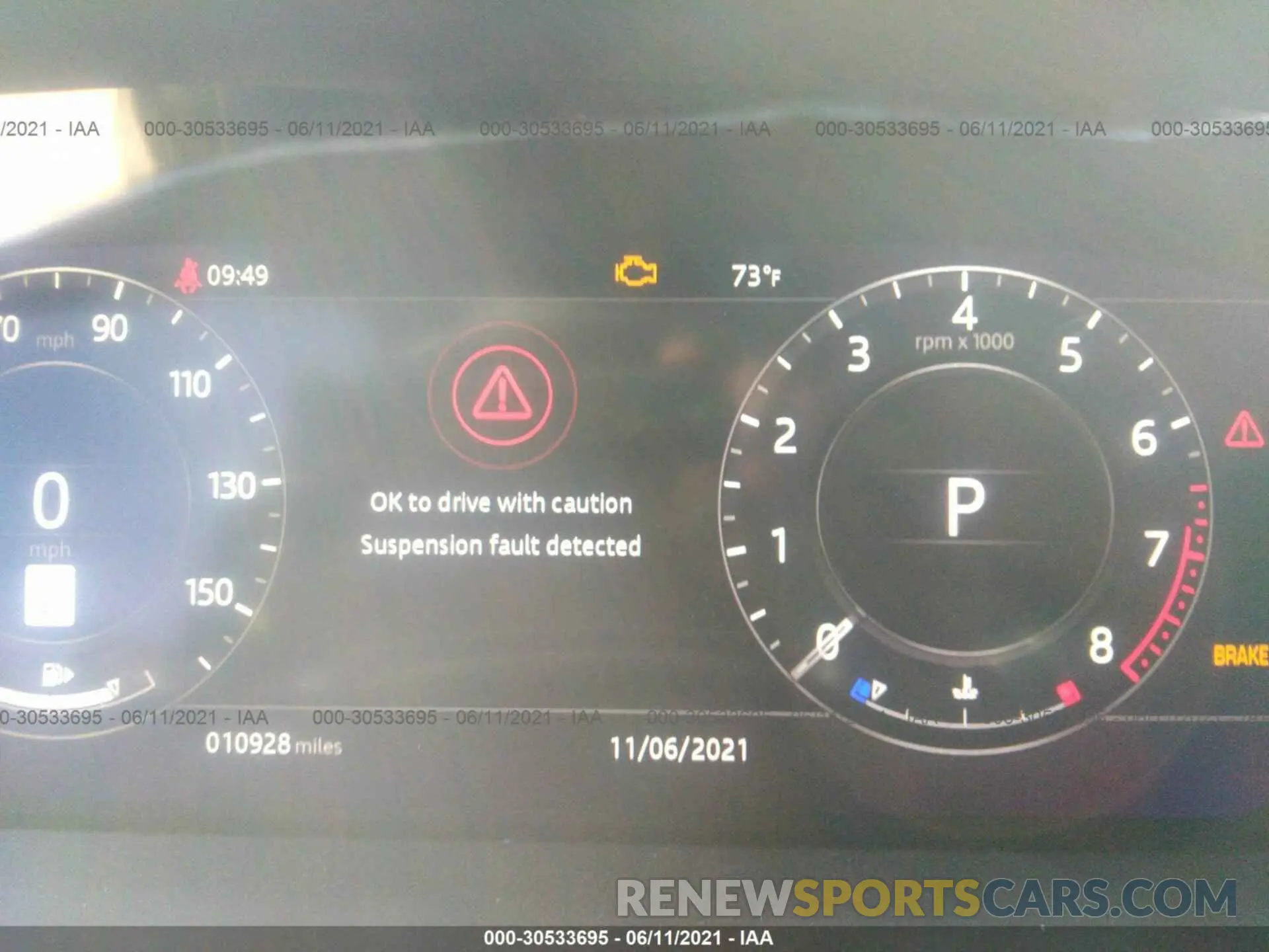 7 fotografías del automóvil dañado SALGS2RU0LA570663 LAND ROVER RANGE ROVER 2020
