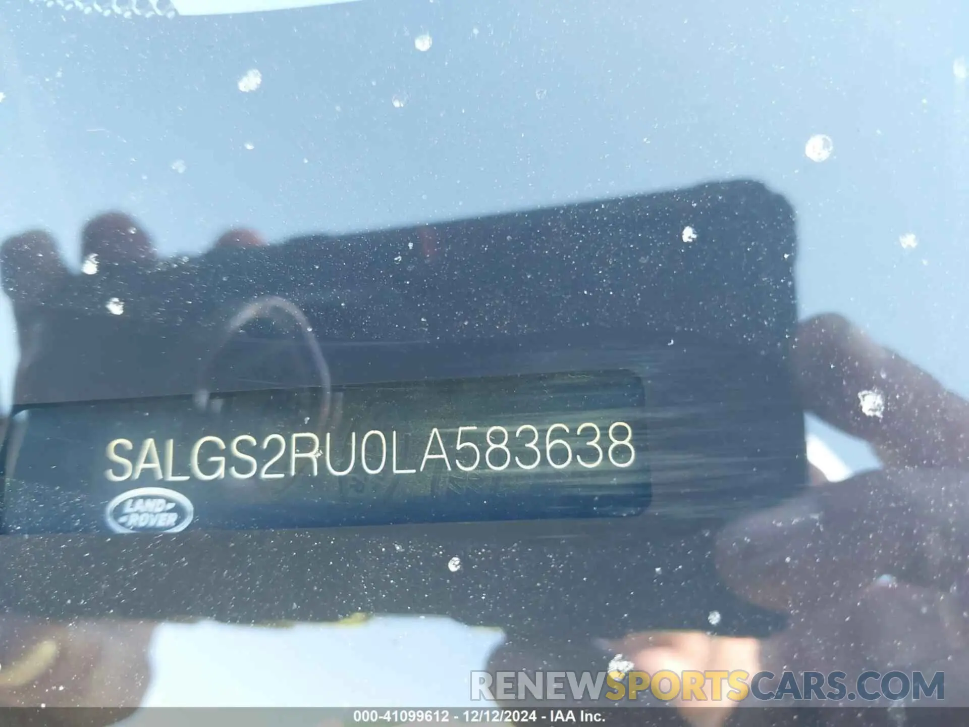 9 fotografías del automóvil dañado SALGS2RU0LA583638 LAND ROVER RANGE ROVER 2020