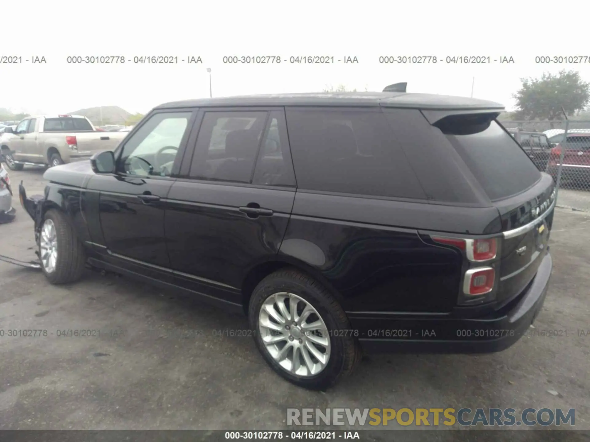 3 fotografías del automóvil dañado SALGS2RU2LA592048 LAND ROVER RANGE ROVER 2020