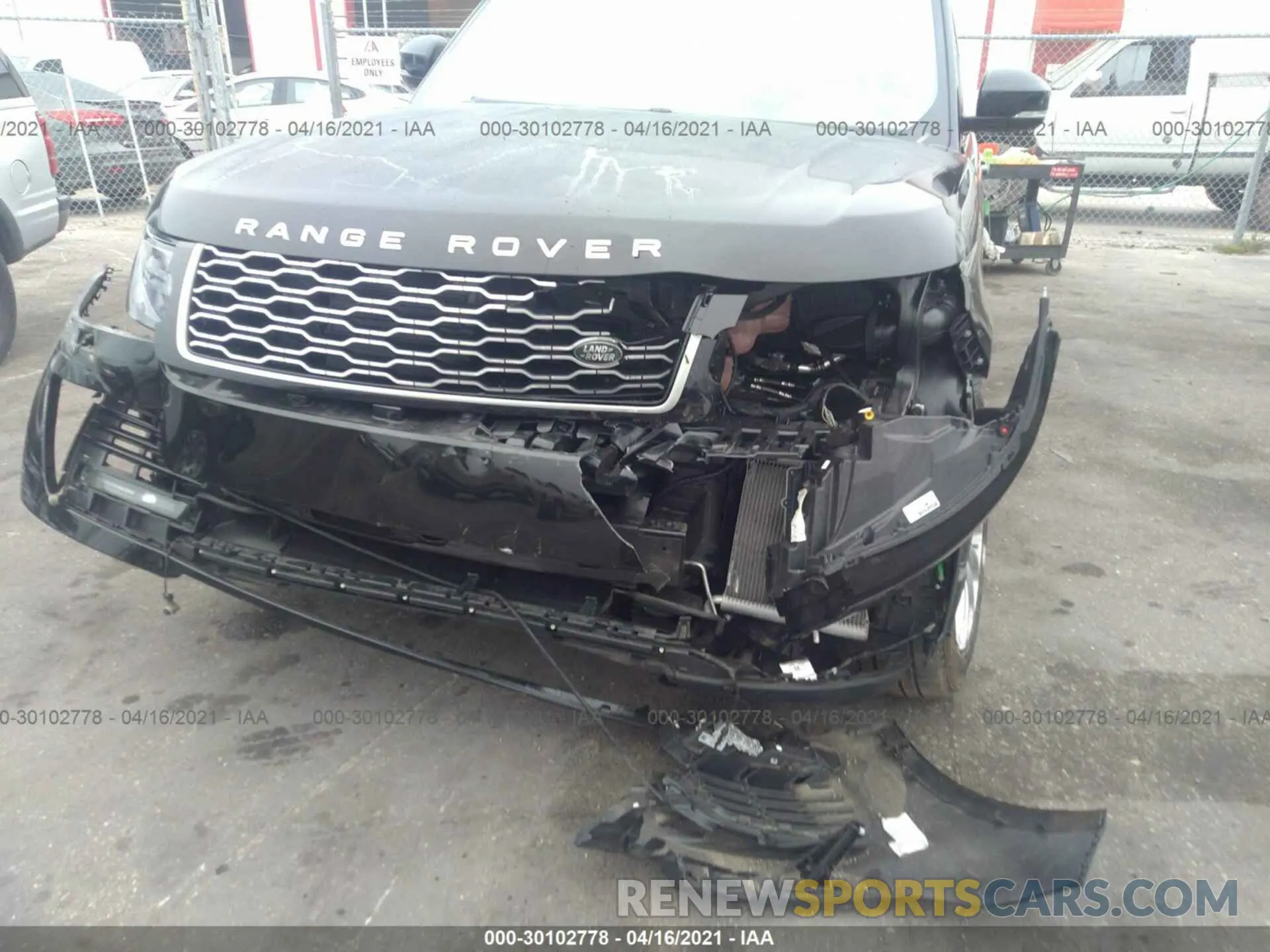 6 fotografías del automóvil dañado SALGS2RU2LA592048 LAND ROVER RANGE ROVER 2020