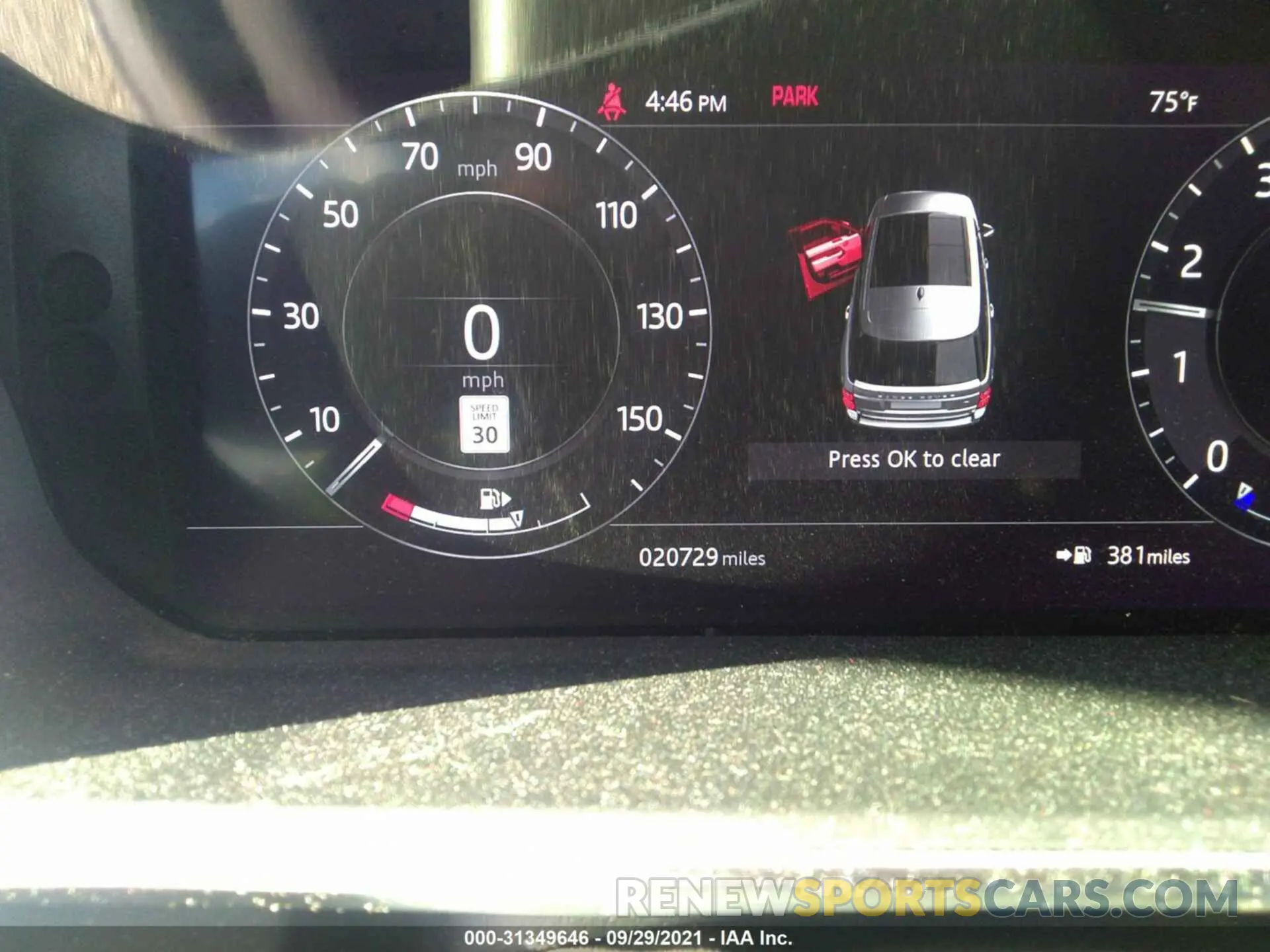 7 fotografías del automóvil dañado SALGS2RU4LA403612 LAND ROVER RANGE ROVER 2020