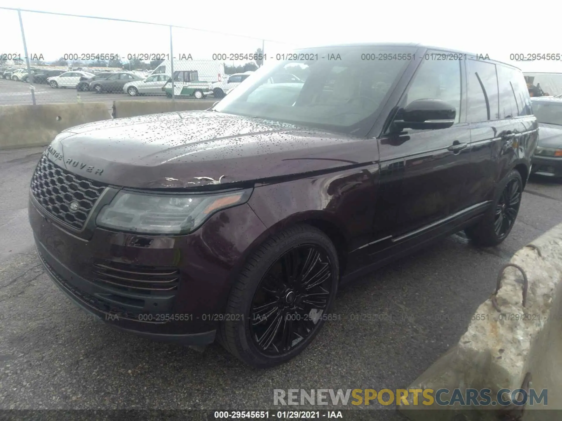 2 fotografías del automóvil dañado SALGS2RU4LA406350 LAND ROVER RANGE ROVER 2020