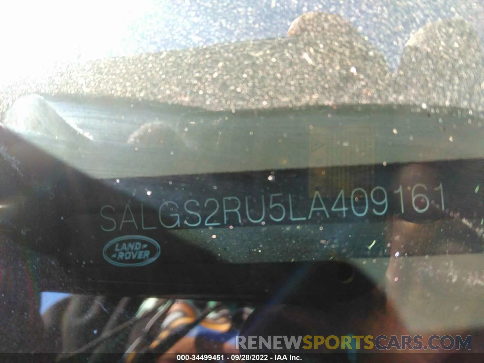 9 fotografías del automóvil dañado SALGS2RU5LA409161 LAND ROVER RANGE ROVER 2020