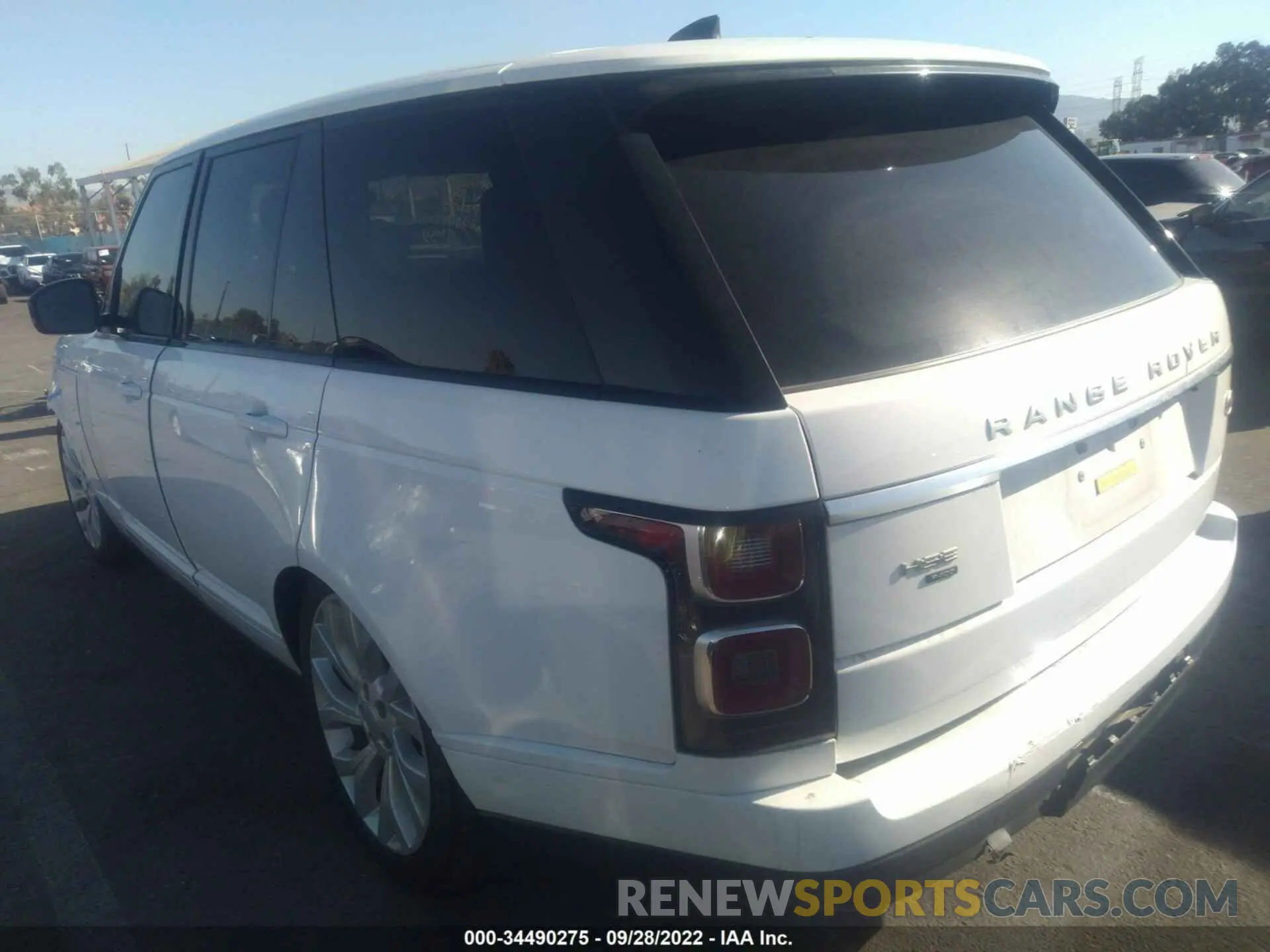 3 fotografías del automóvil dañado SALGS2RU9LA585601 LAND ROVER RANGE ROVER 2020