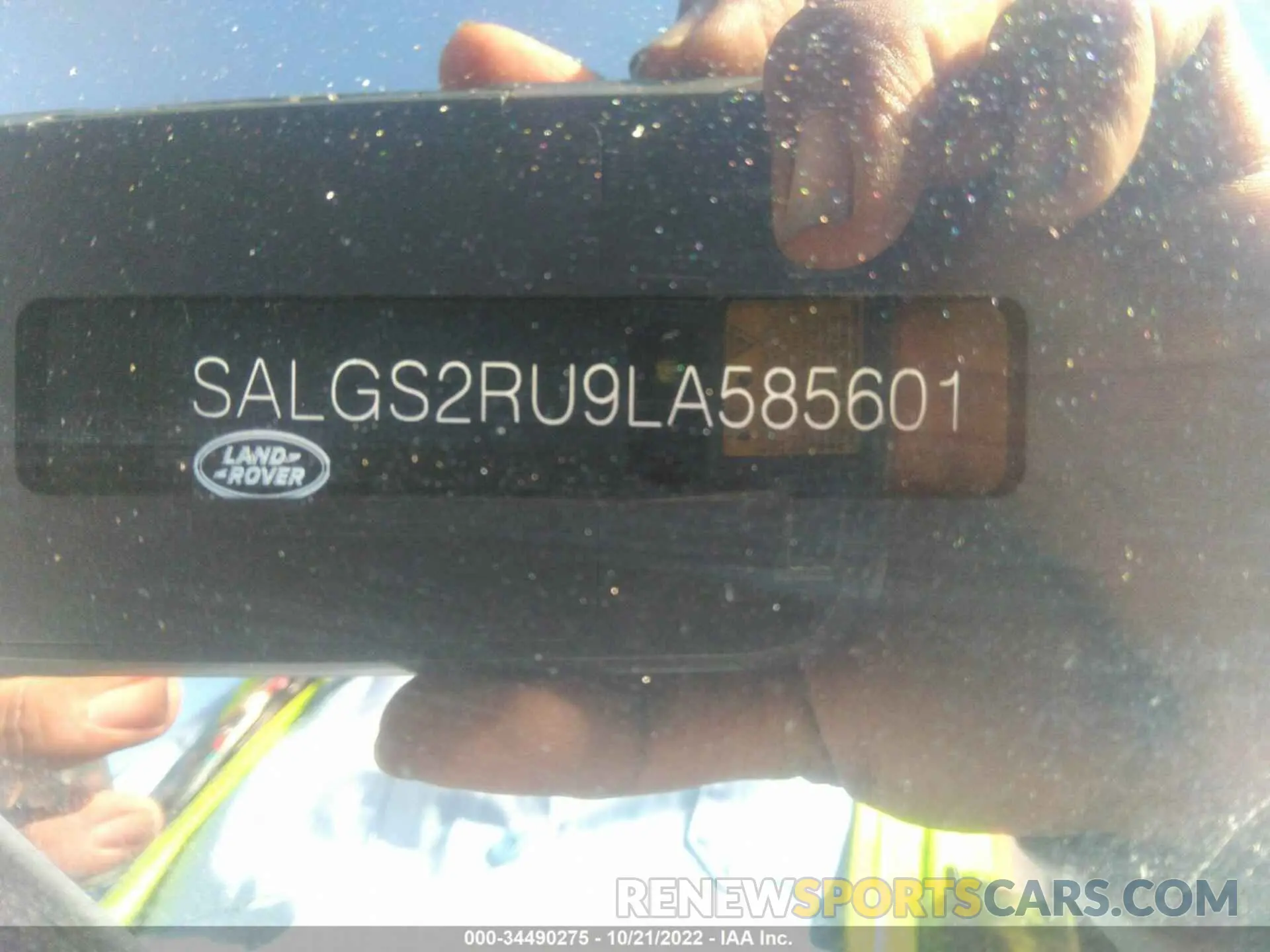 9 fotografías del automóvil dañado SALGS2RU9LA585601 LAND ROVER RANGE ROVER 2020