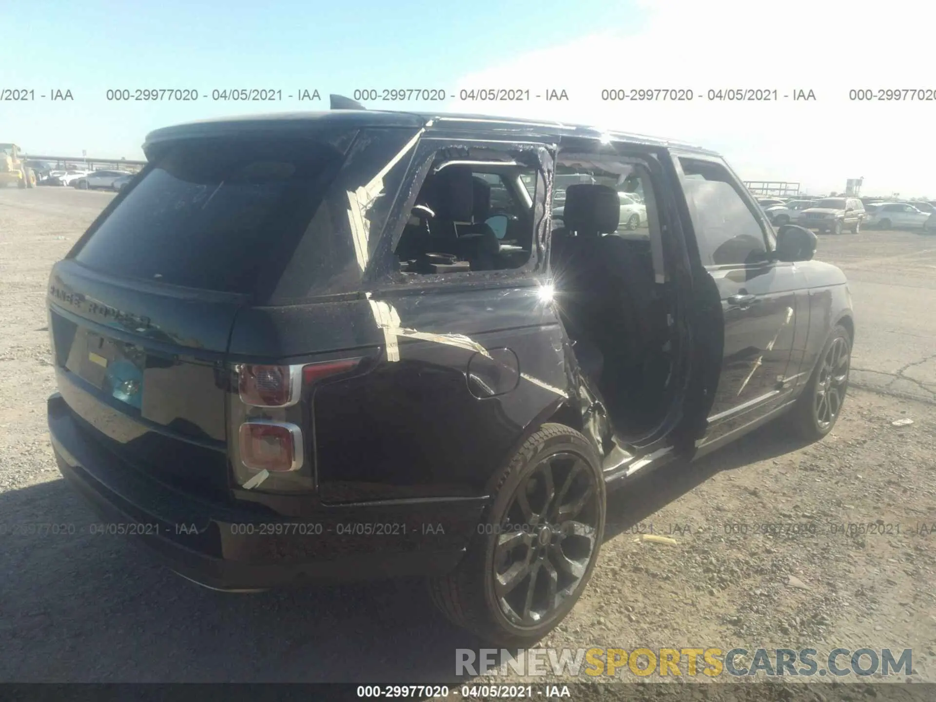 4 fotografías del automóvil dañado SALGS2SE4LA406836 LAND ROVER RANGE ROVER 2020