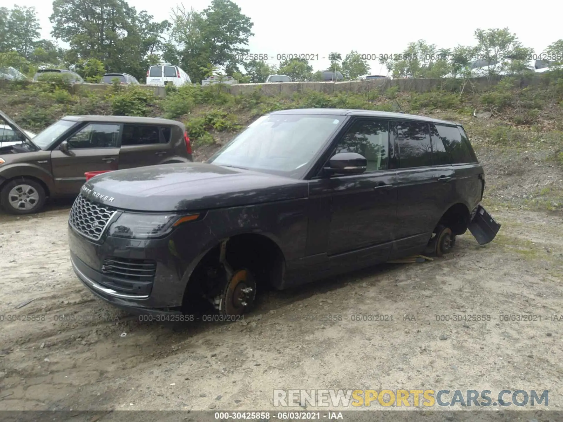 2 fotografías del automóvil dañado SALGS2SE6LA599491 LAND ROVER RANGE ROVER 2020