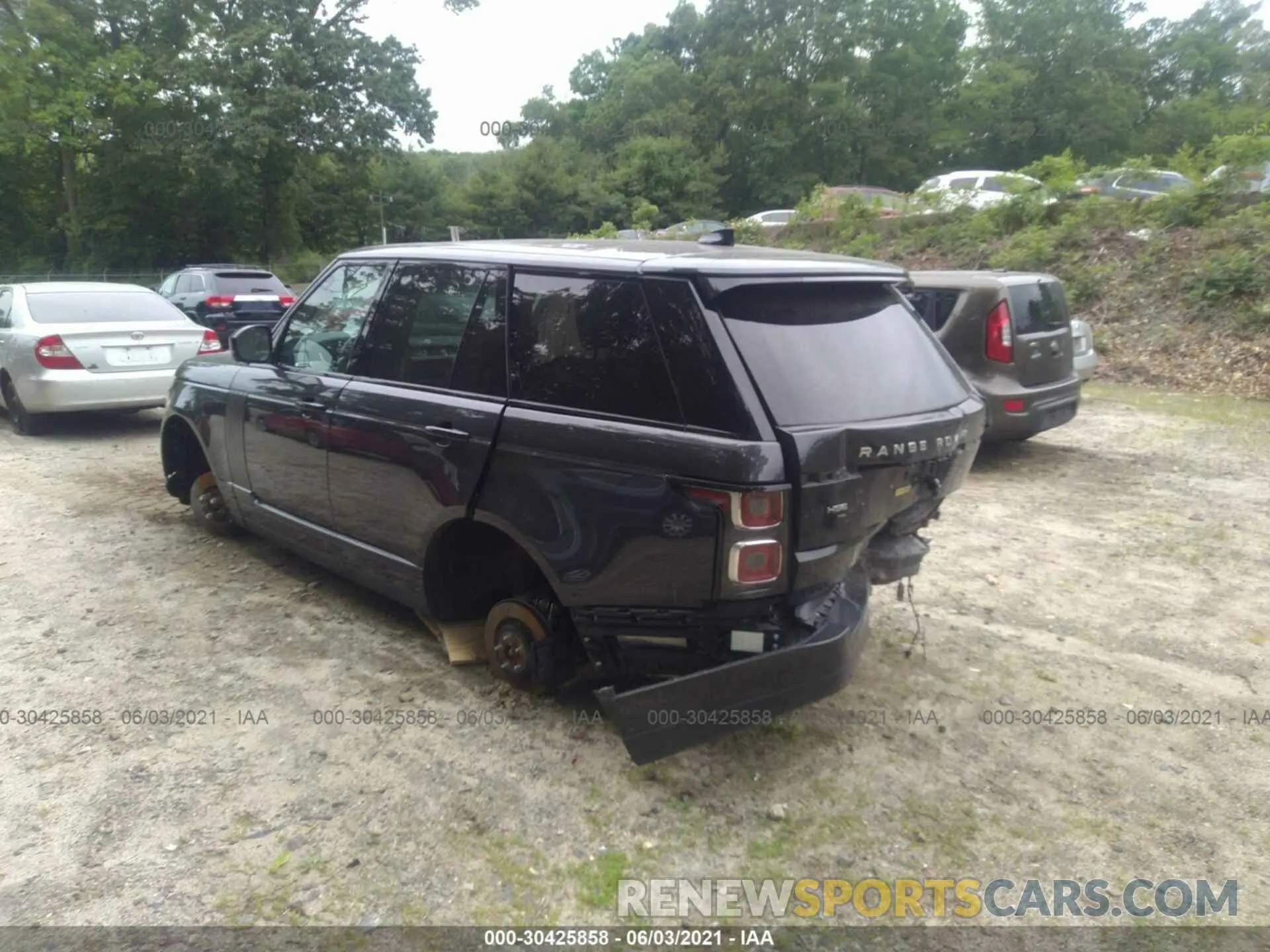3 fotografías del automóvil dañado SALGS2SE6LA599491 LAND ROVER RANGE ROVER 2020