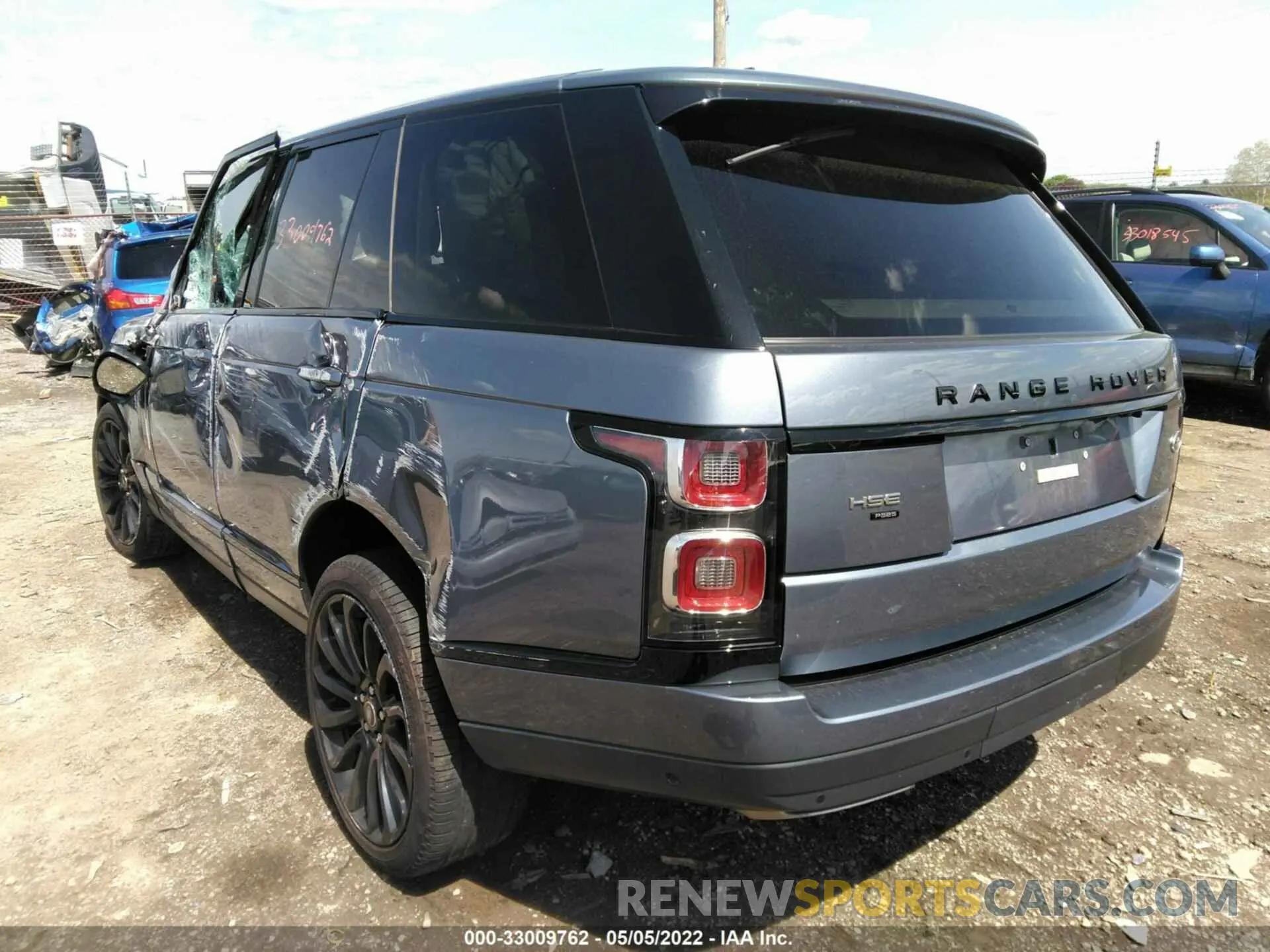 3 fotografías del automóvil dañado SALGS2SE9LA592356 LAND ROVER RANGE ROVER 2020