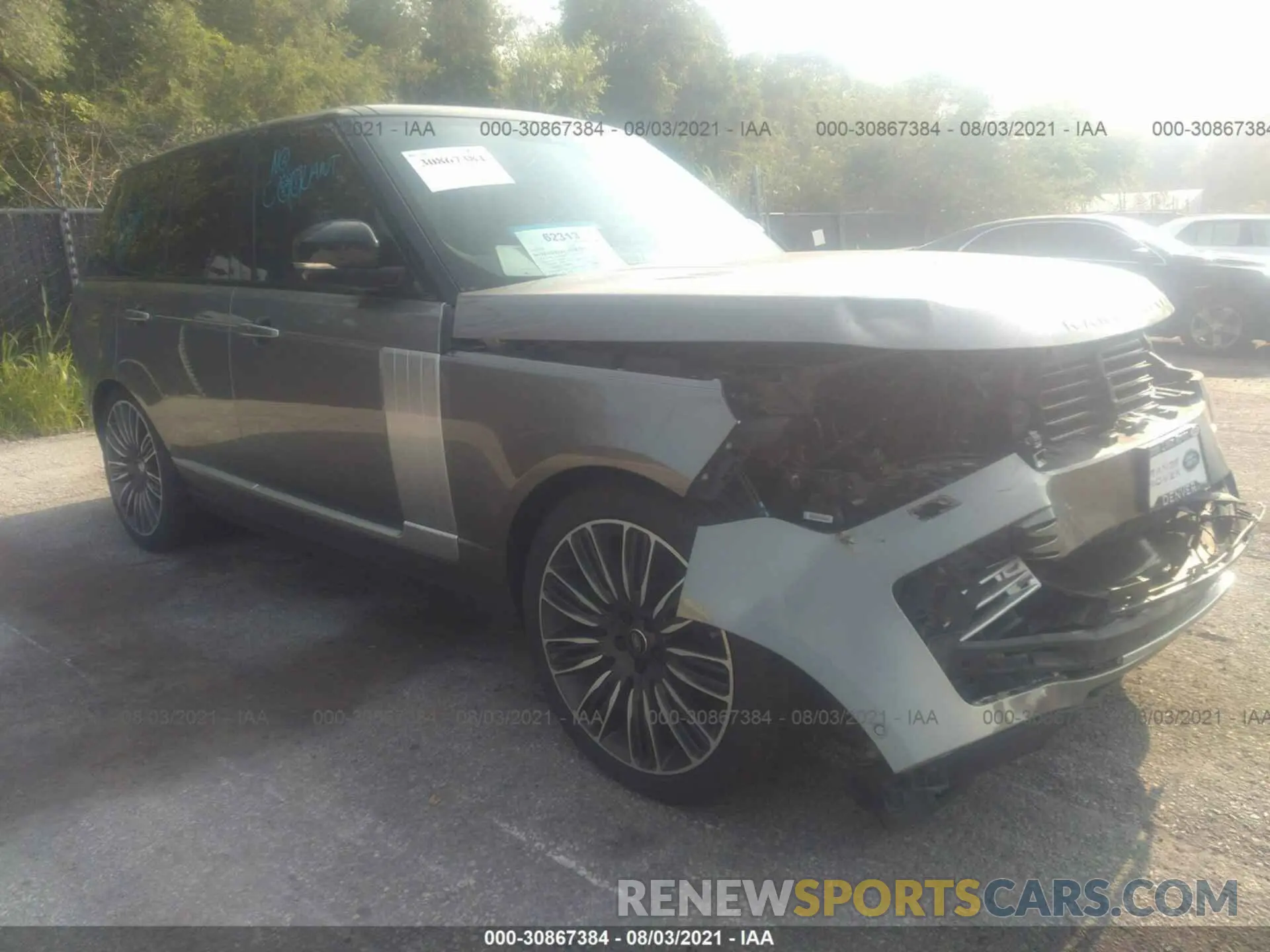 1 fotografías del automóvil dañado SALGV2SE1LA579351 LAND ROVER RANGE ROVER 2020