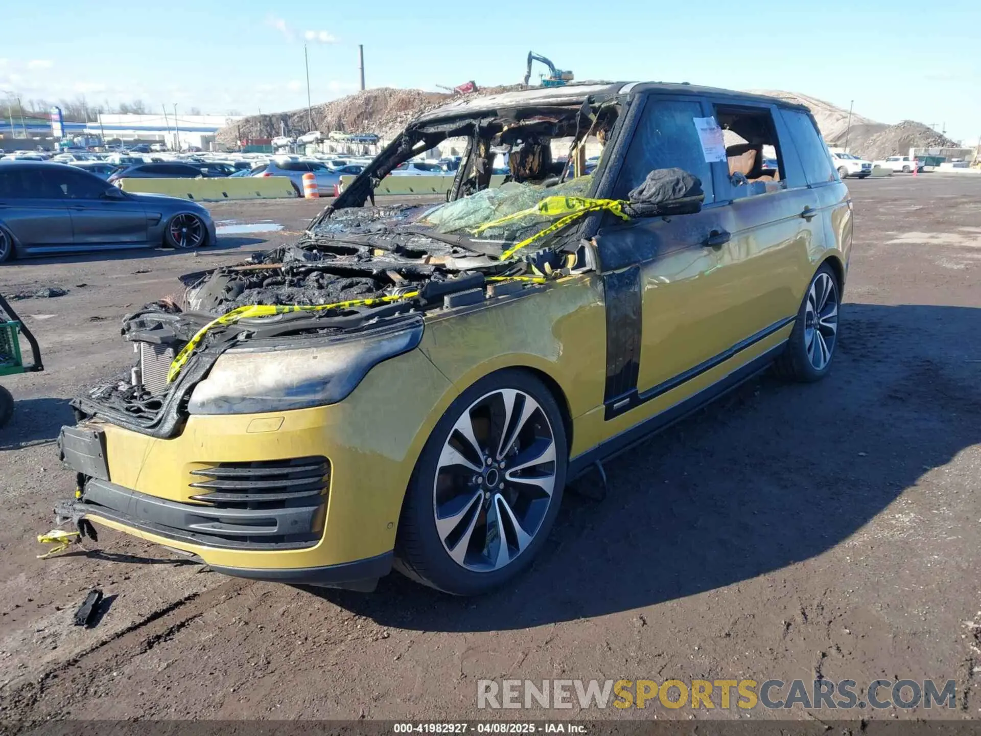 2 fotografías del automóvil dañado SALGU5SE9MA433642 LAND ROVER RANGE ROVER 2021
