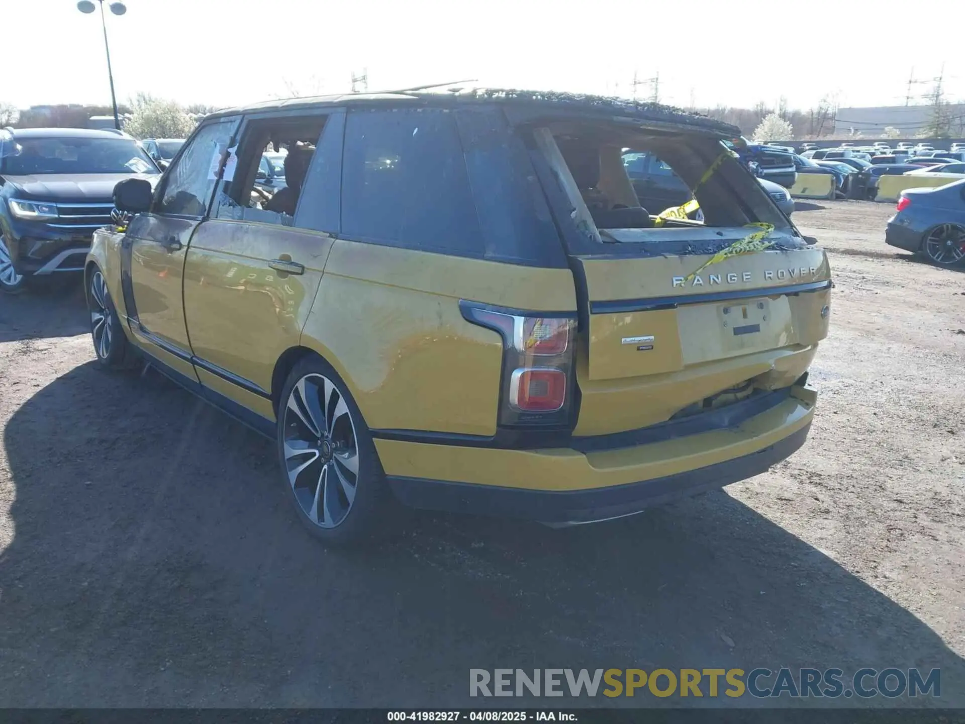 3 fotografías del automóvil dañado SALGU5SE9MA433642 LAND ROVER RANGE ROVER 2021