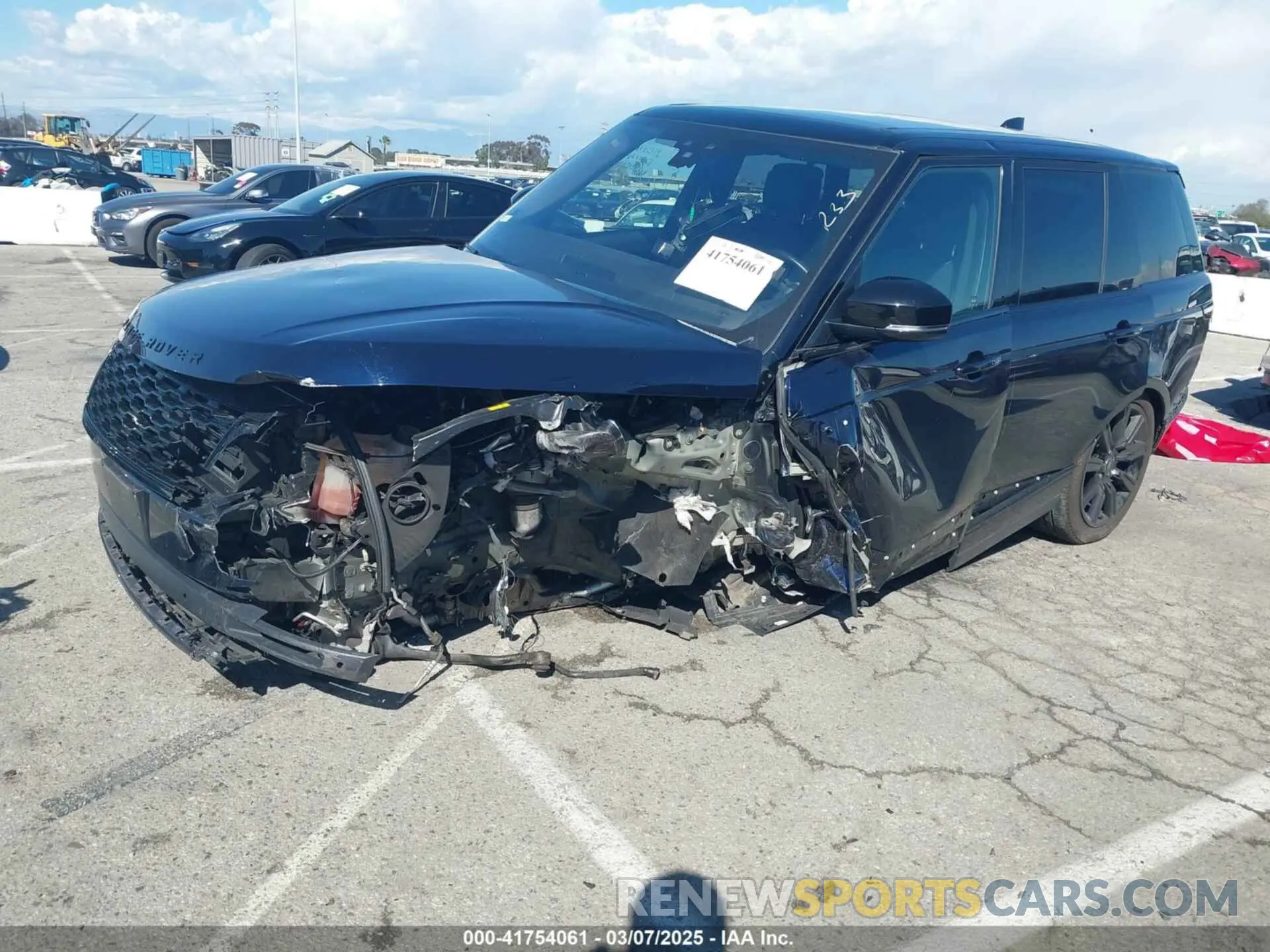 2 fotografías del automóvil dañado SALGS2RU8NA465517 LAND ROVER RANGE ROVER 2022