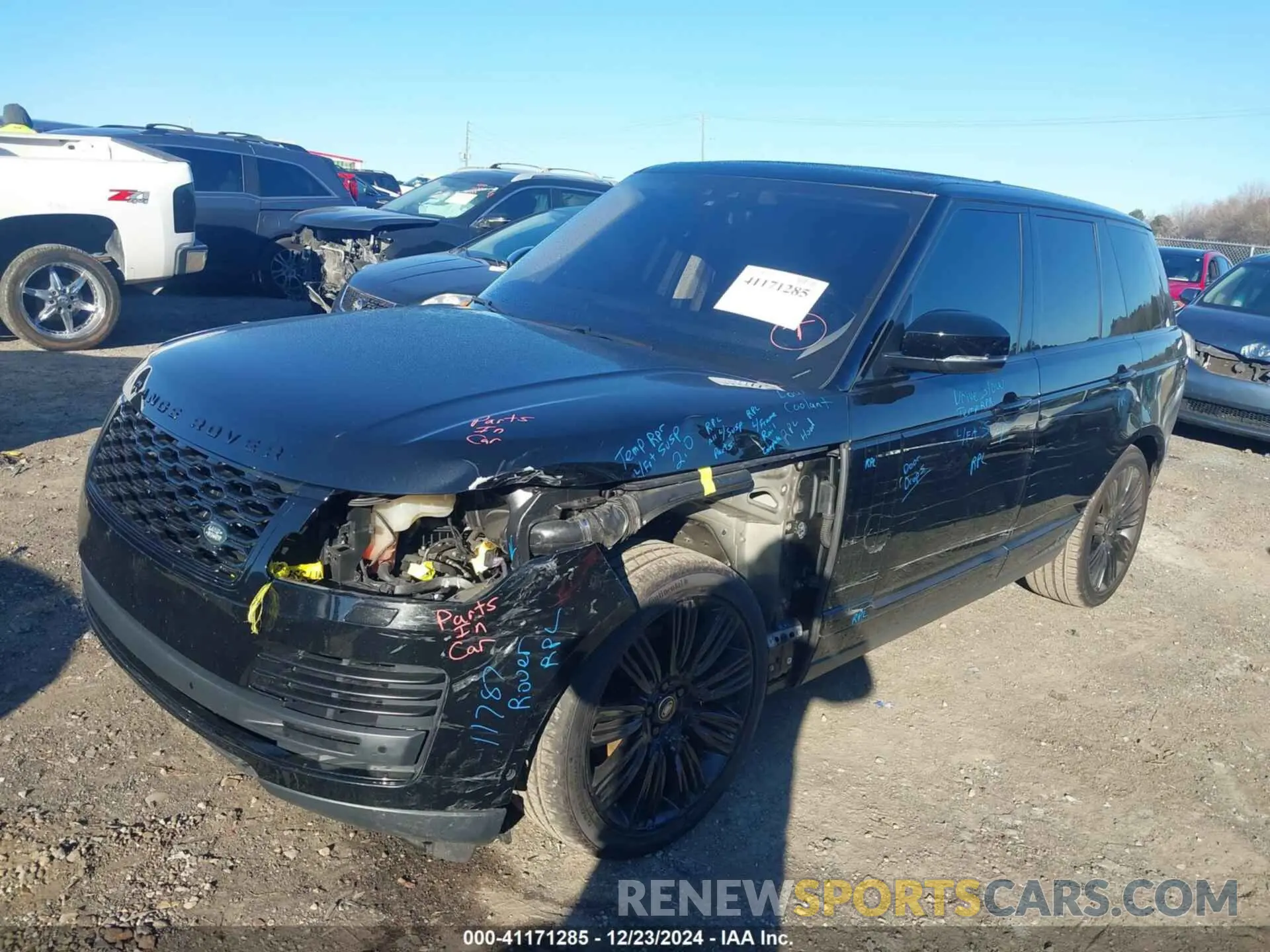 2 fotografías del automóvil dañado SALGS2RUXNA463073 LAND ROVER RANGE ROVER 2022