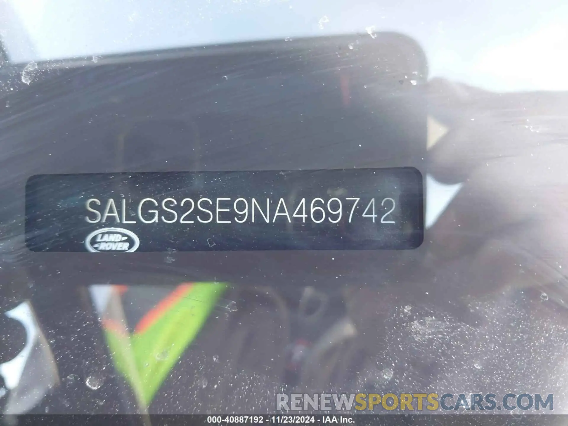 9 fotografías del automóvil dañado SALGS2SE9NA469742 LAND ROVER RANGE ROVER 2022