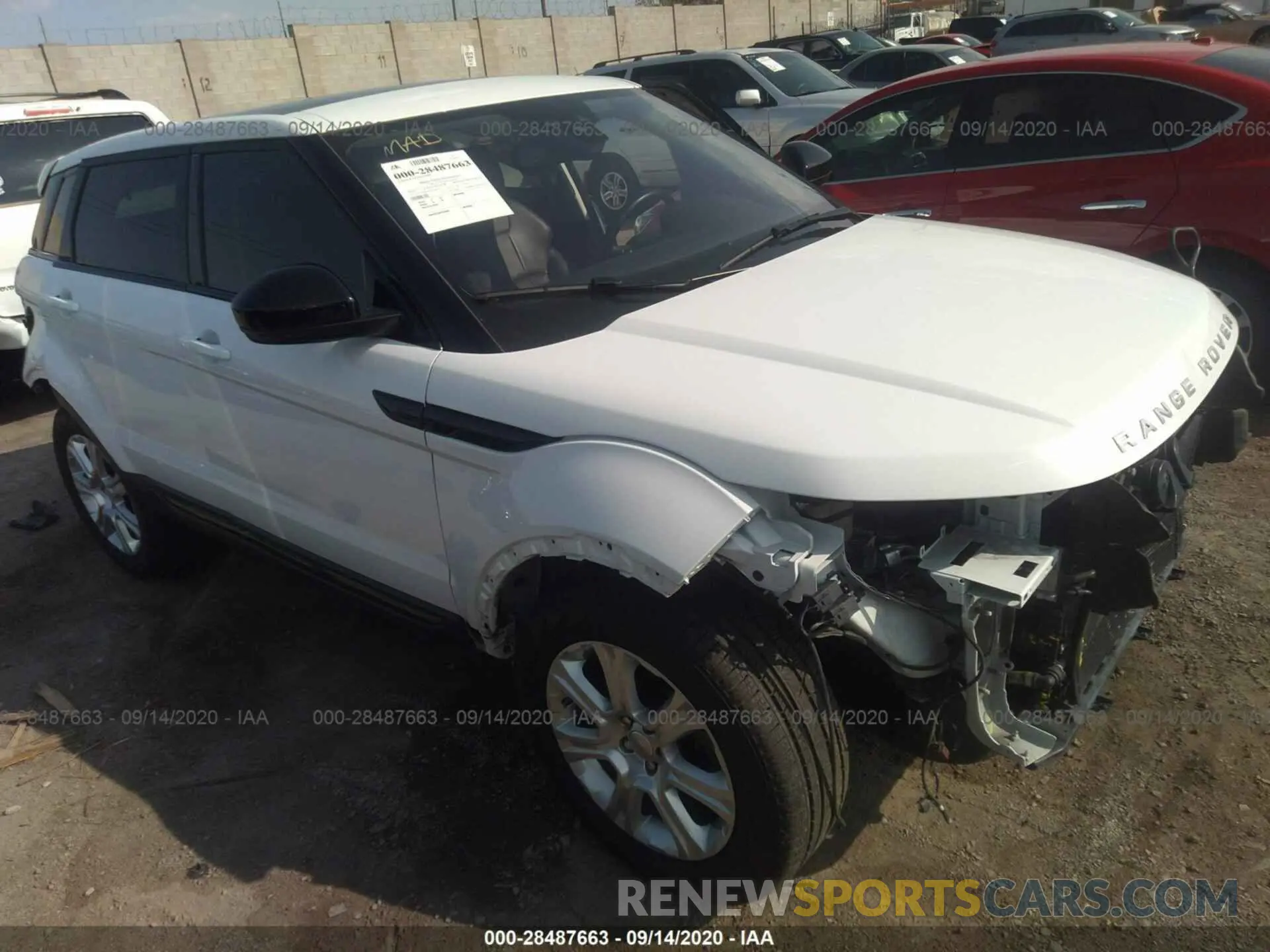 1 fotografías del automóvil dañado SALVP2RX0KH348424 LAND ROVER RANGE ROVER EVOQUE 2019