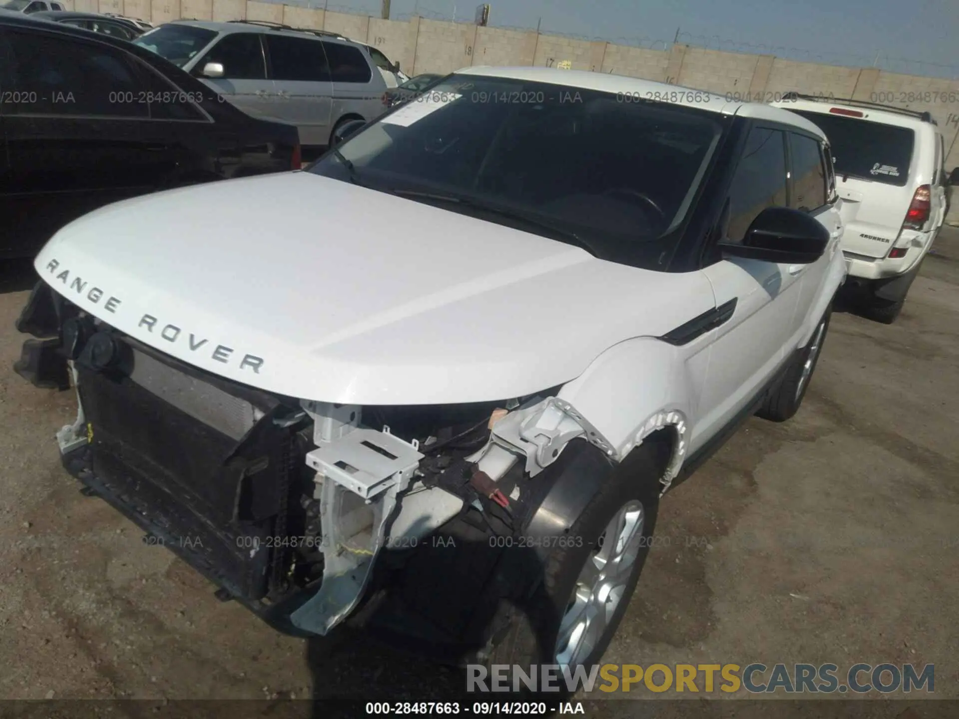 2 fotografías del automóvil dañado SALVP2RX0KH348424 LAND ROVER RANGE ROVER EVOQUE 2019