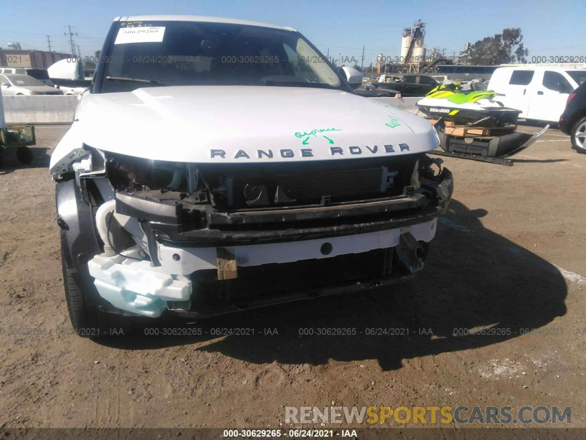 6 fotografías del automóvil dañado SALVP2RX3KH333366 LAND ROVER RANGE ROVER EVOQUE 2019