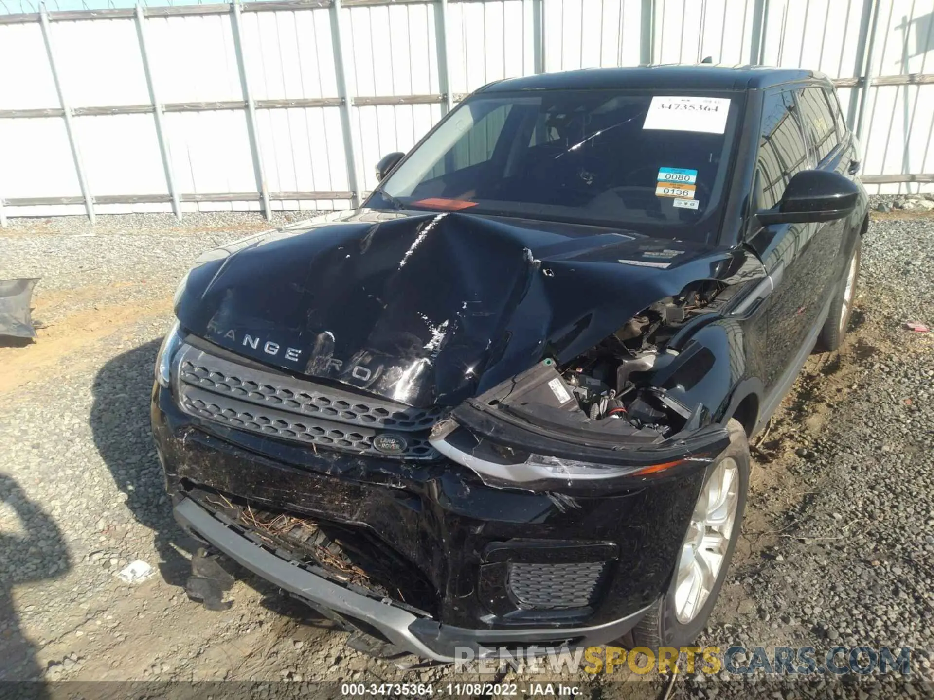 6 fotografías del automóvil dañado SALVP2RX3KH347770 LAND ROVER RANGE ROVER EVOQUE 2019