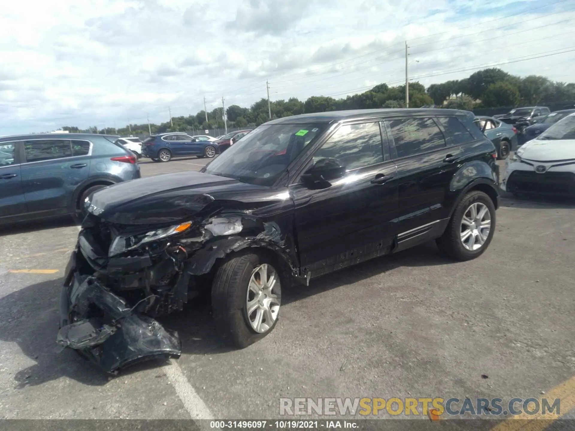 2 fotografías del automóvil dañado SALVP2RXXKH334627 LAND ROVER RANGE ROVER EVOQUE 2019