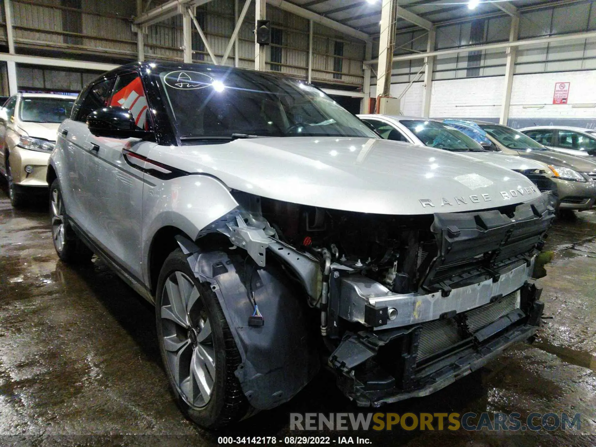 1 fotografías del automóvil dañado 00LZJ2FX4LH089011 LAND ROVER RANGE ROVER EVOQUE 2020