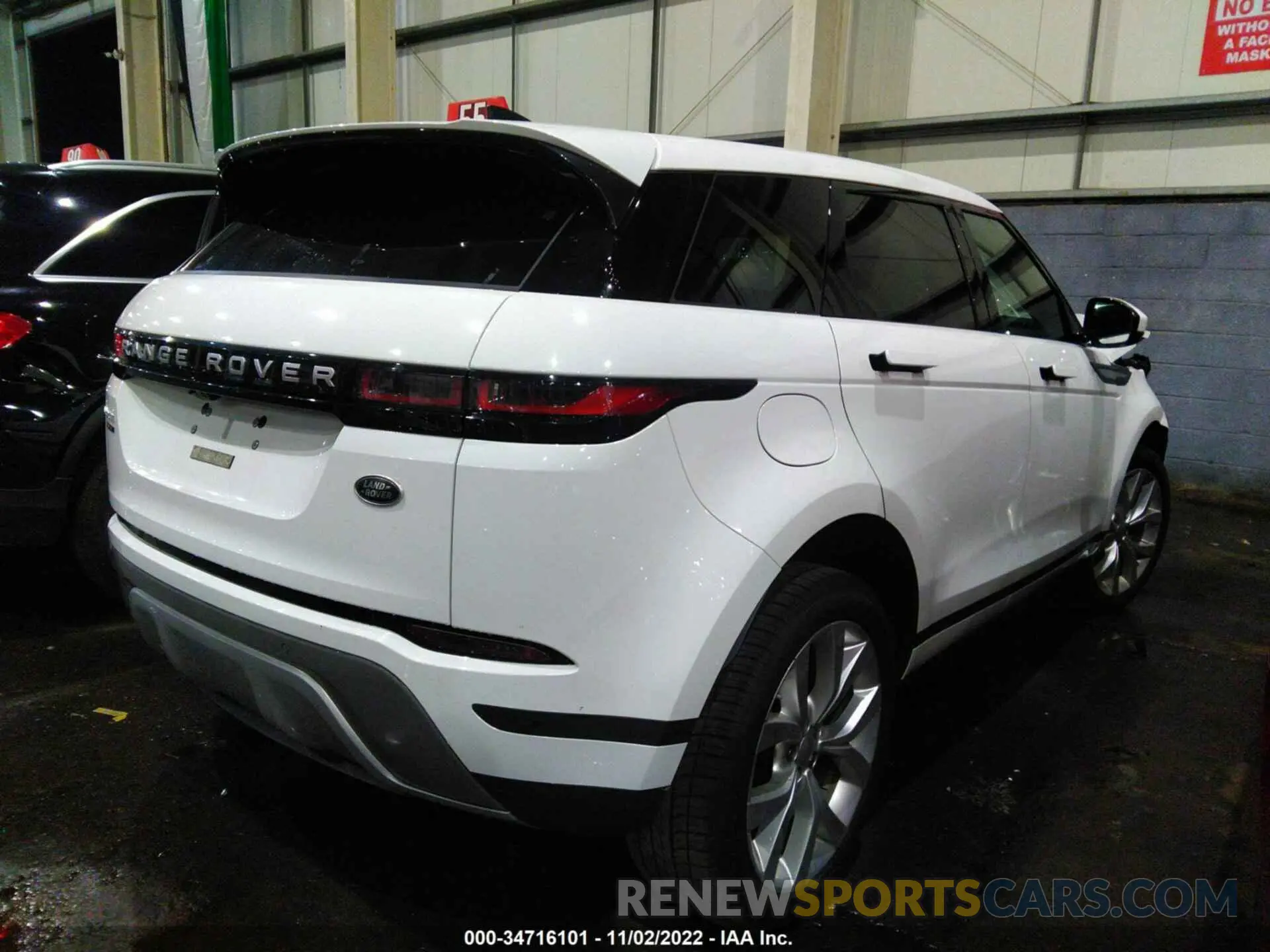 4 fotografías del automóvil dañado 00LZP2FXXLH077220 LAND ROVER RANGE ROVER EVOQUE 2020