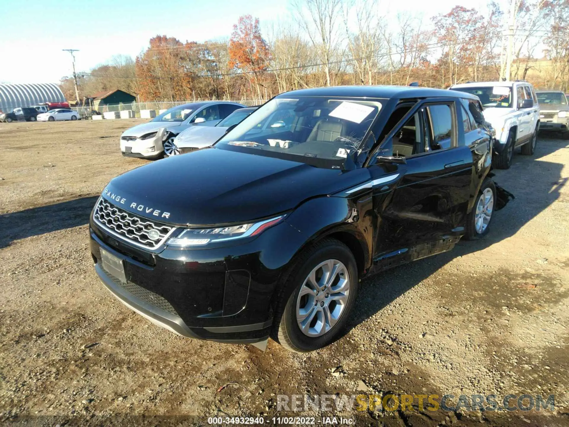 2 fotografías del automóvil dañado SALZJ2FX0LH017366 LAND ROVER RANGE ROVER EVOQUE 2020