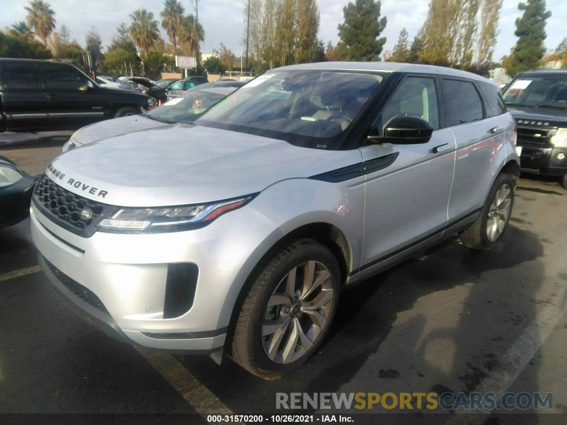 2 fotografías del automóvil dañado SALZJ2FX0LH041859 LAND ROVER RANGE ROVER EVOQUE 2020