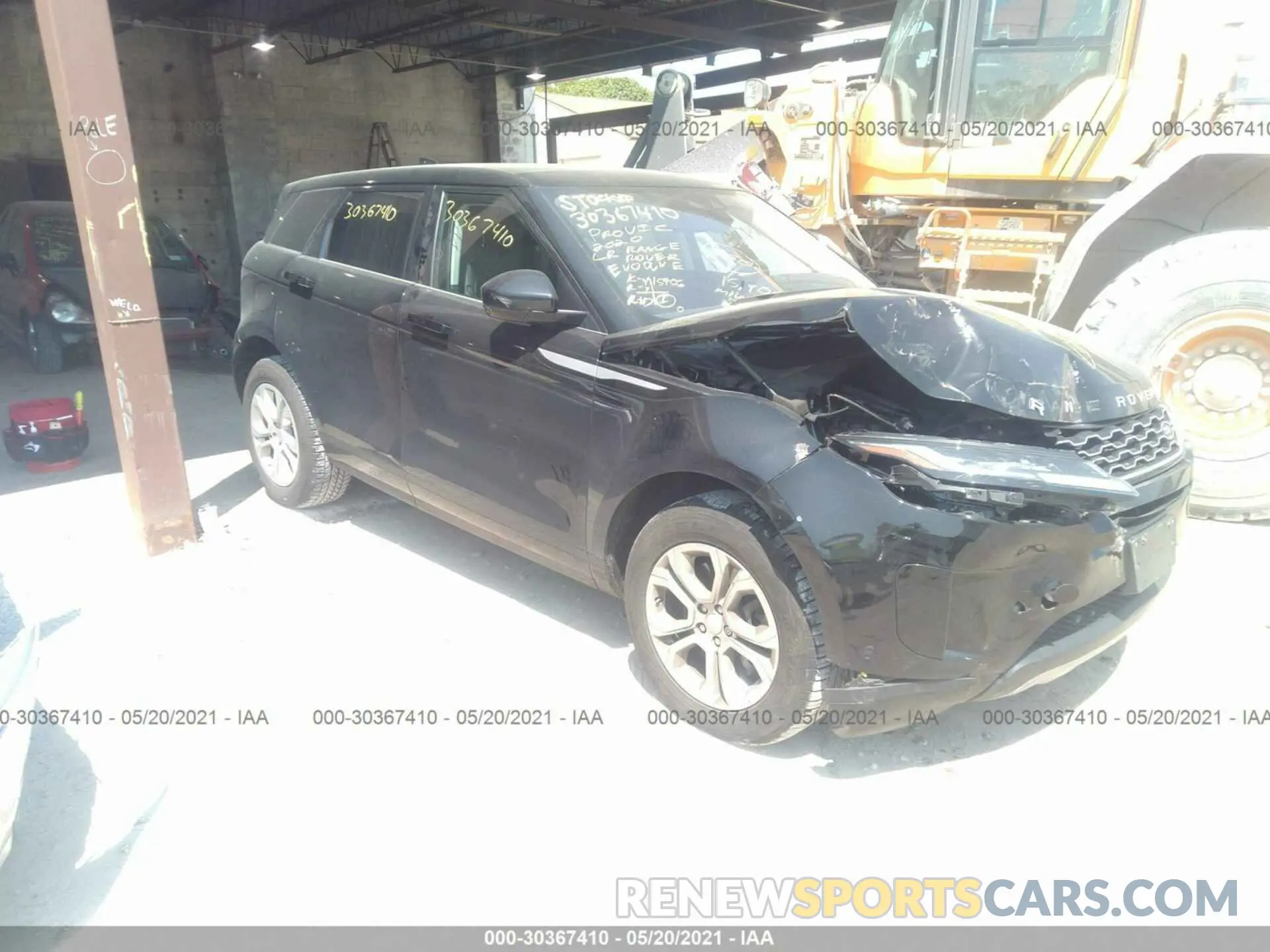 1 fotografías del automóvil dañado SALZJ2FX0LH044146 LAND ROVER RANGE ROVER EVOQUE 2020