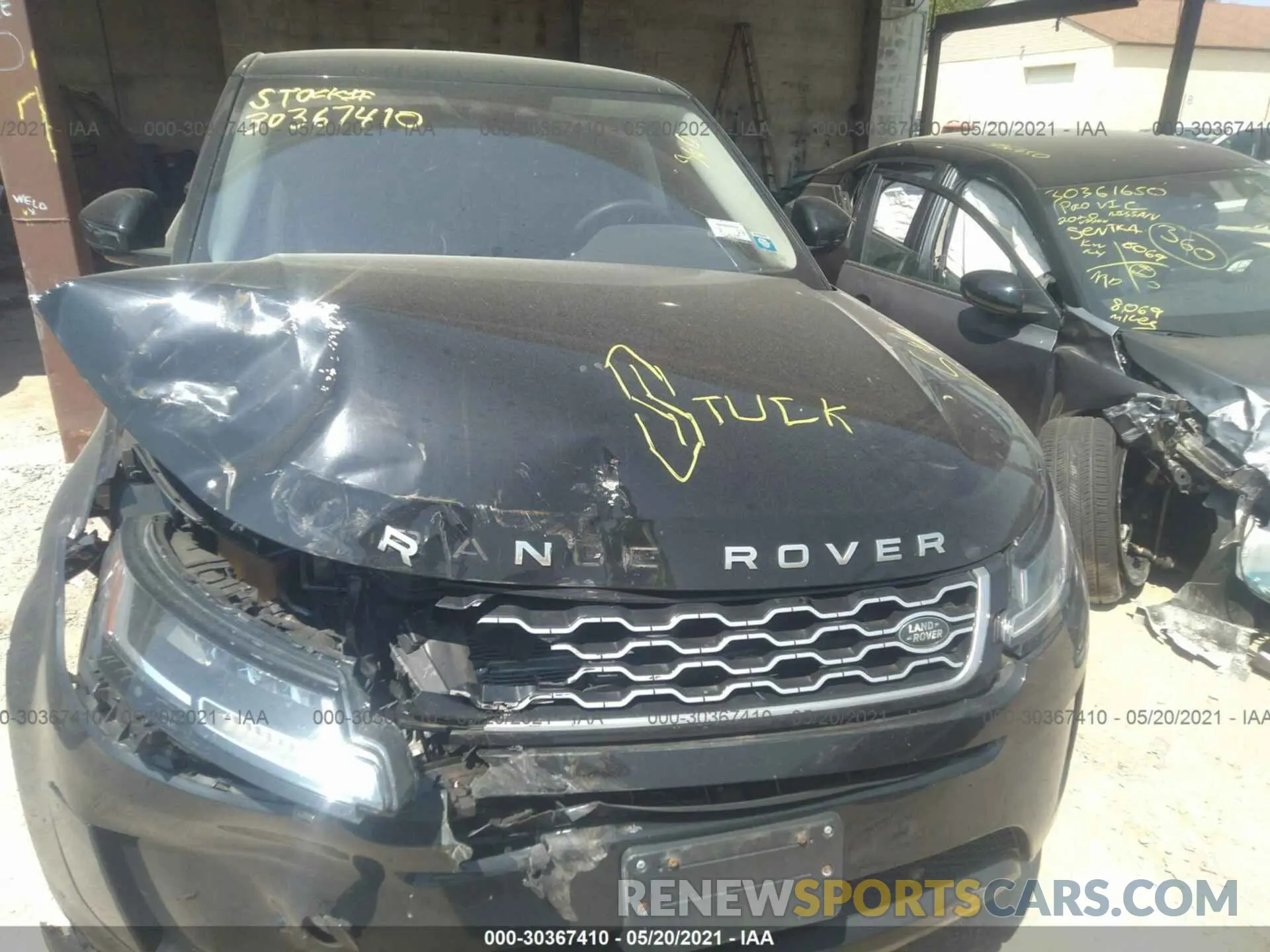 10 fotografías del automóvil dañado SALZJ2FX0LH044146 LAND ROVER RANGE ROVER EVOQUE 2020