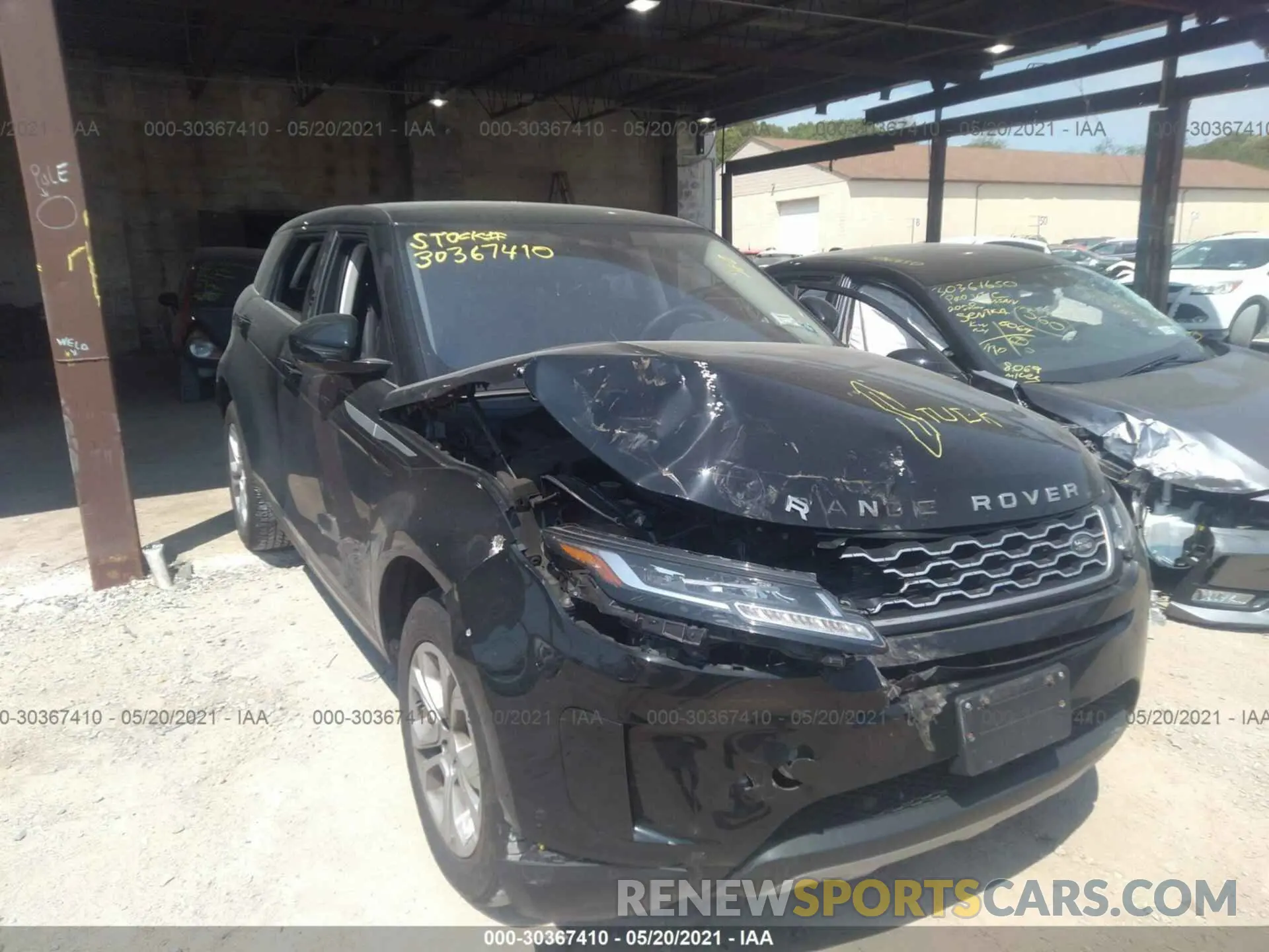6 fotografías del automóvil dañado SALZJ2FX0LH044146 LAND ROVER RANGE ROVER EVOQUE 2020