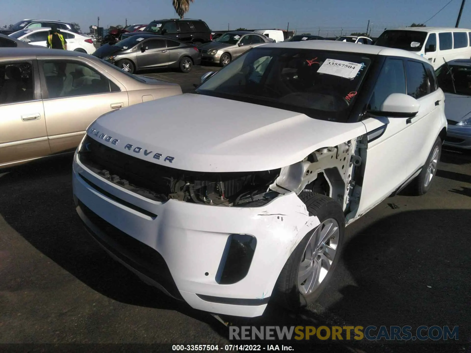 2 fotografías del automóvil dañado SALZJ2FX1LH009163 LAND ROVER RANGE ROVER EVOQUE 2020