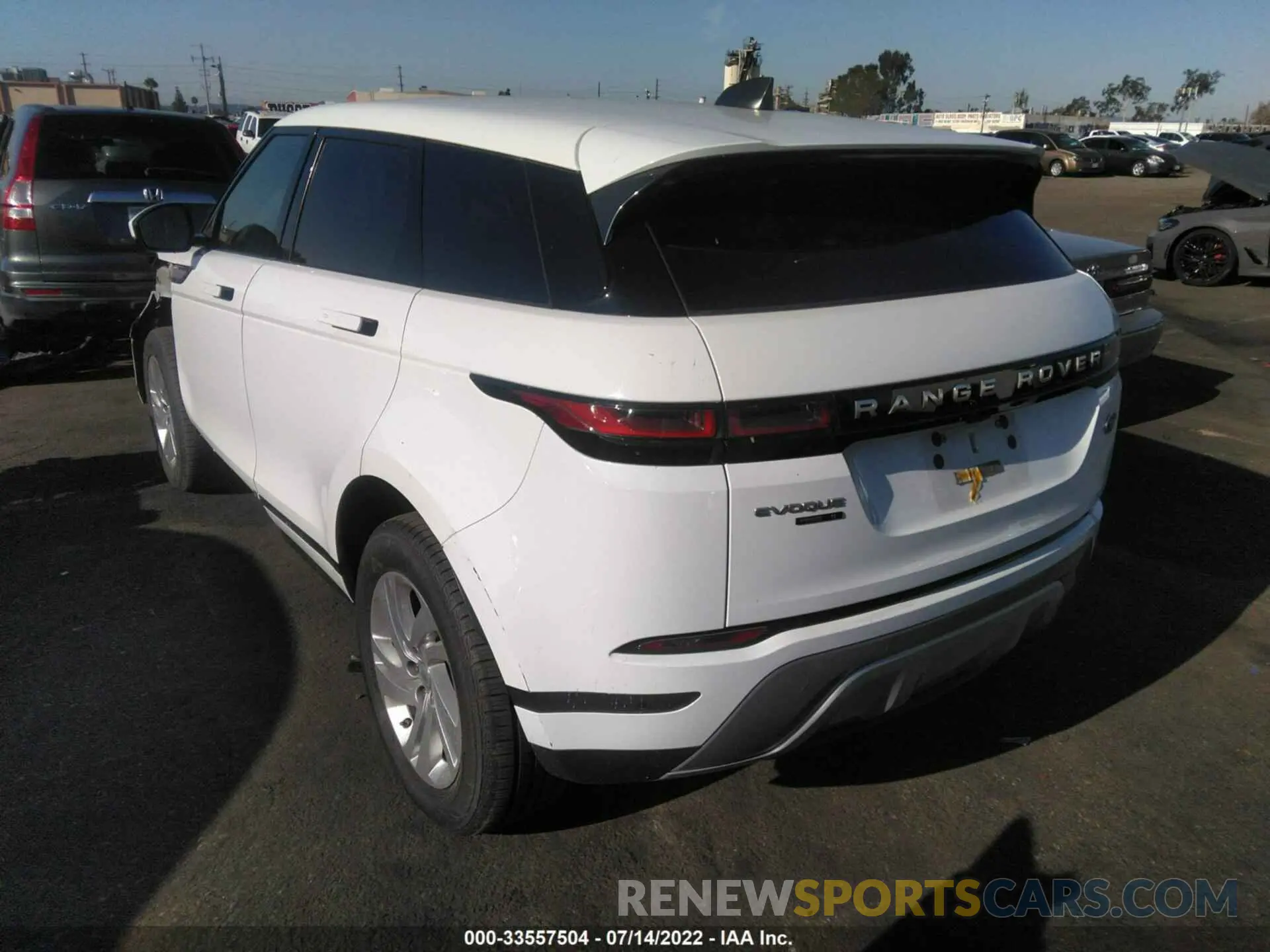 3 fotografías del automóvil dañado SALZJ2FX1LH009163 LAND ROVER RANGE ROVER EVOQUE 2020
