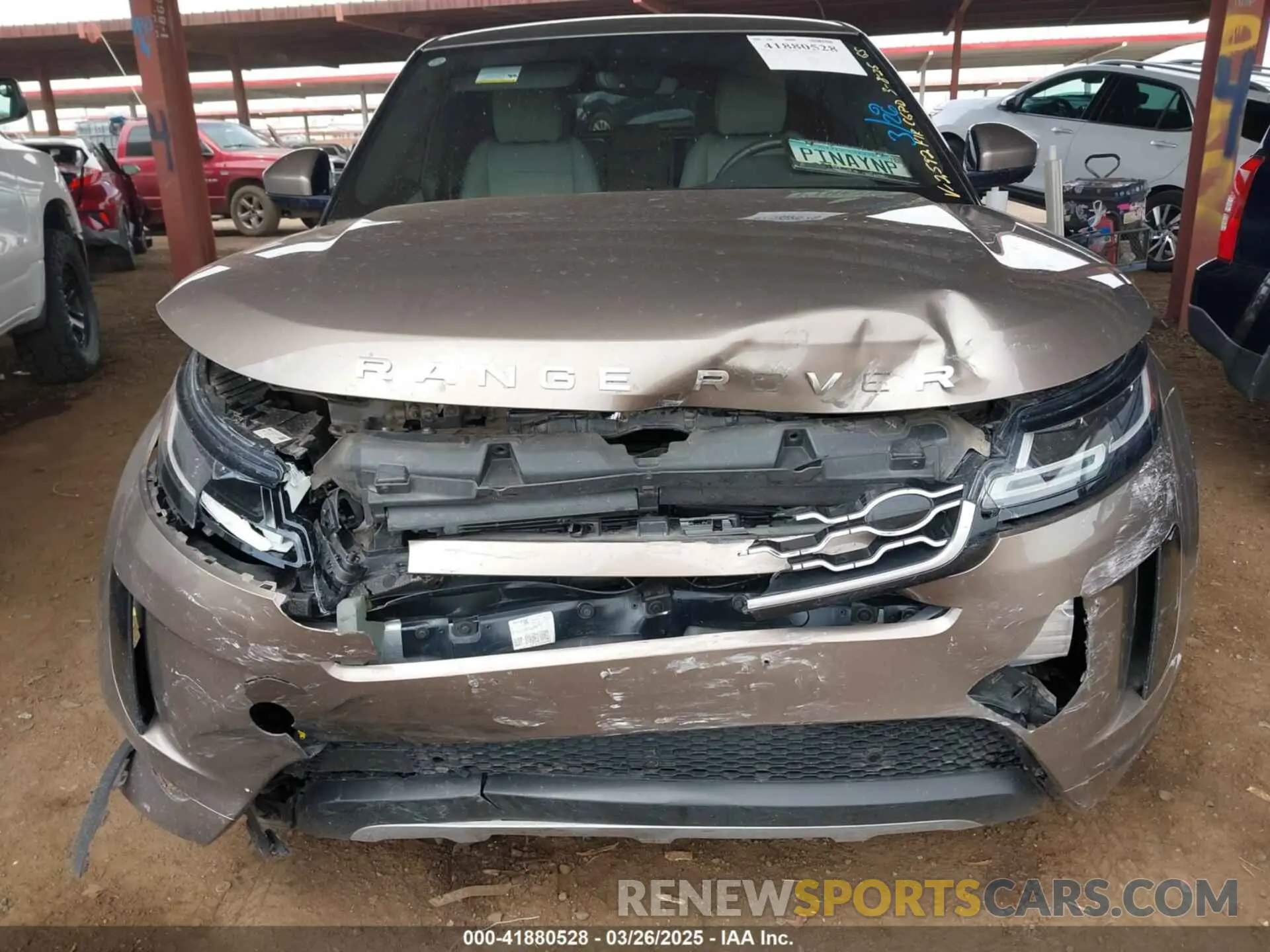 6 fotografías del automóvil dañado SALZJ2FX1LH022592 LAND ROVER RANGE ROVER EVOQUE 2020