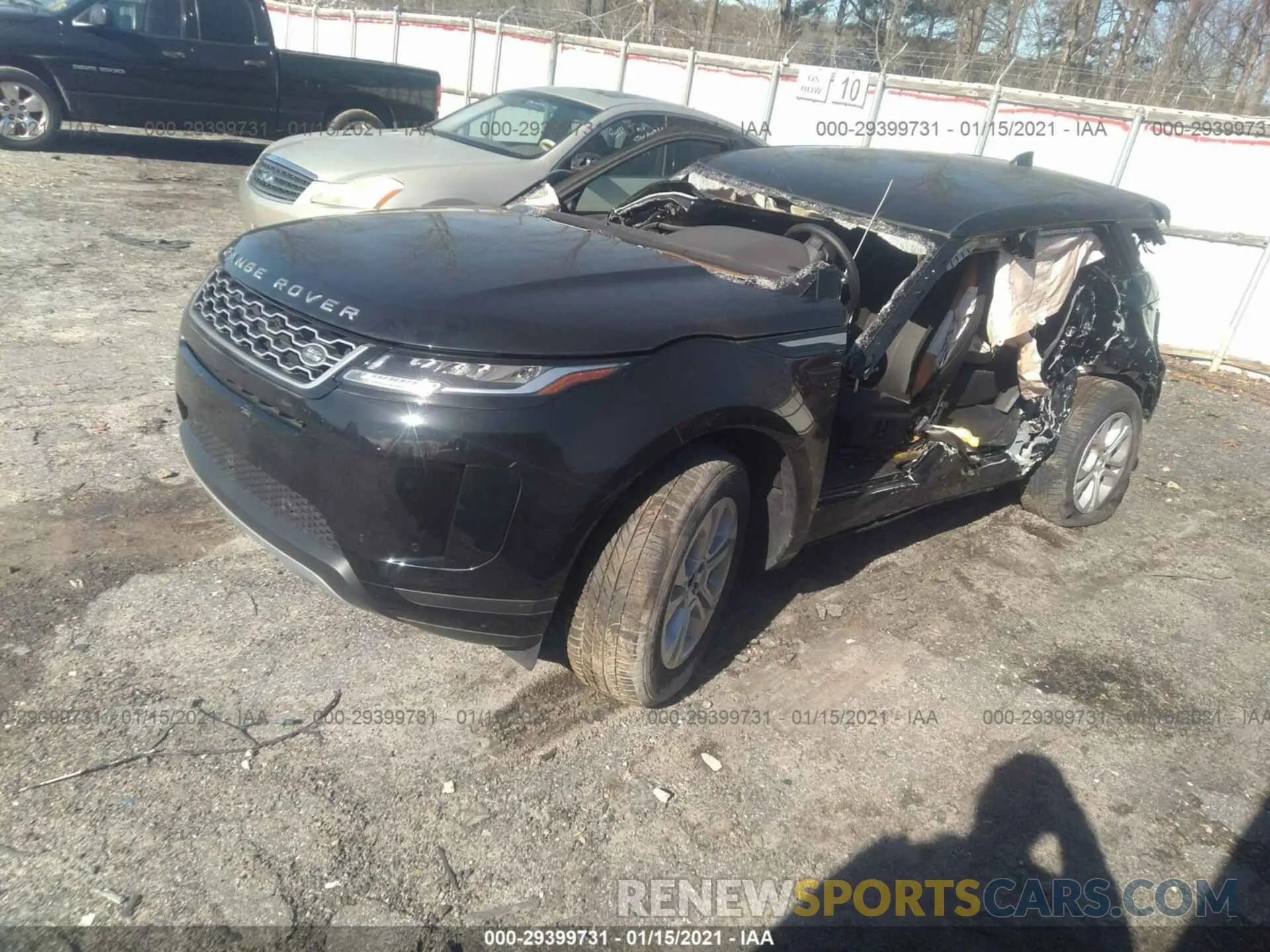 2 fotografías del automóvil dañado SALZJ2FX2LH008037 LAND ROVER RANGE ROVER EVOQUE 2020