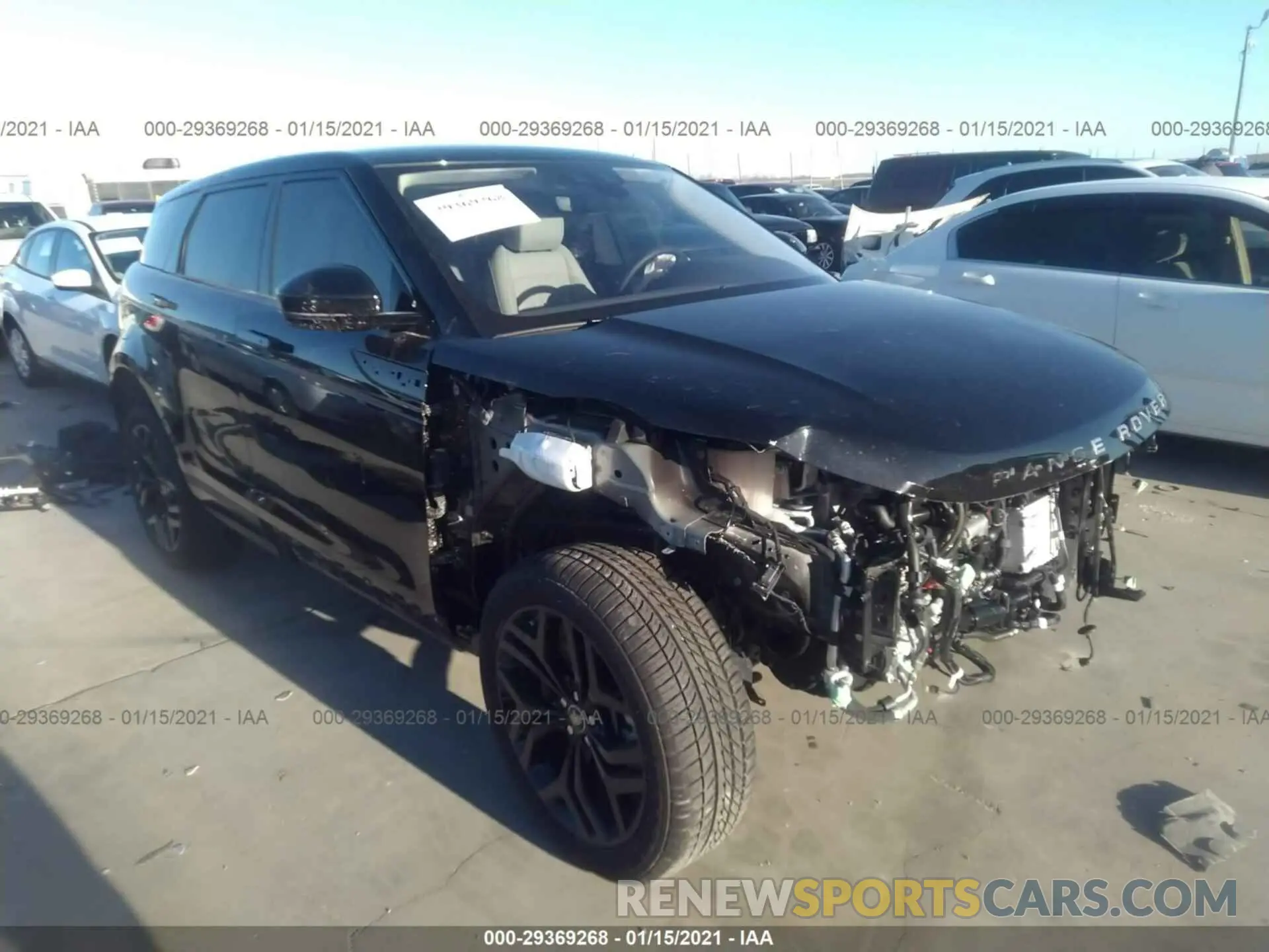1 fotografías del automóvil dañado SALZJ2FX2LH117095 LAND ROVER RANGE ROVER EVOQUE 2020