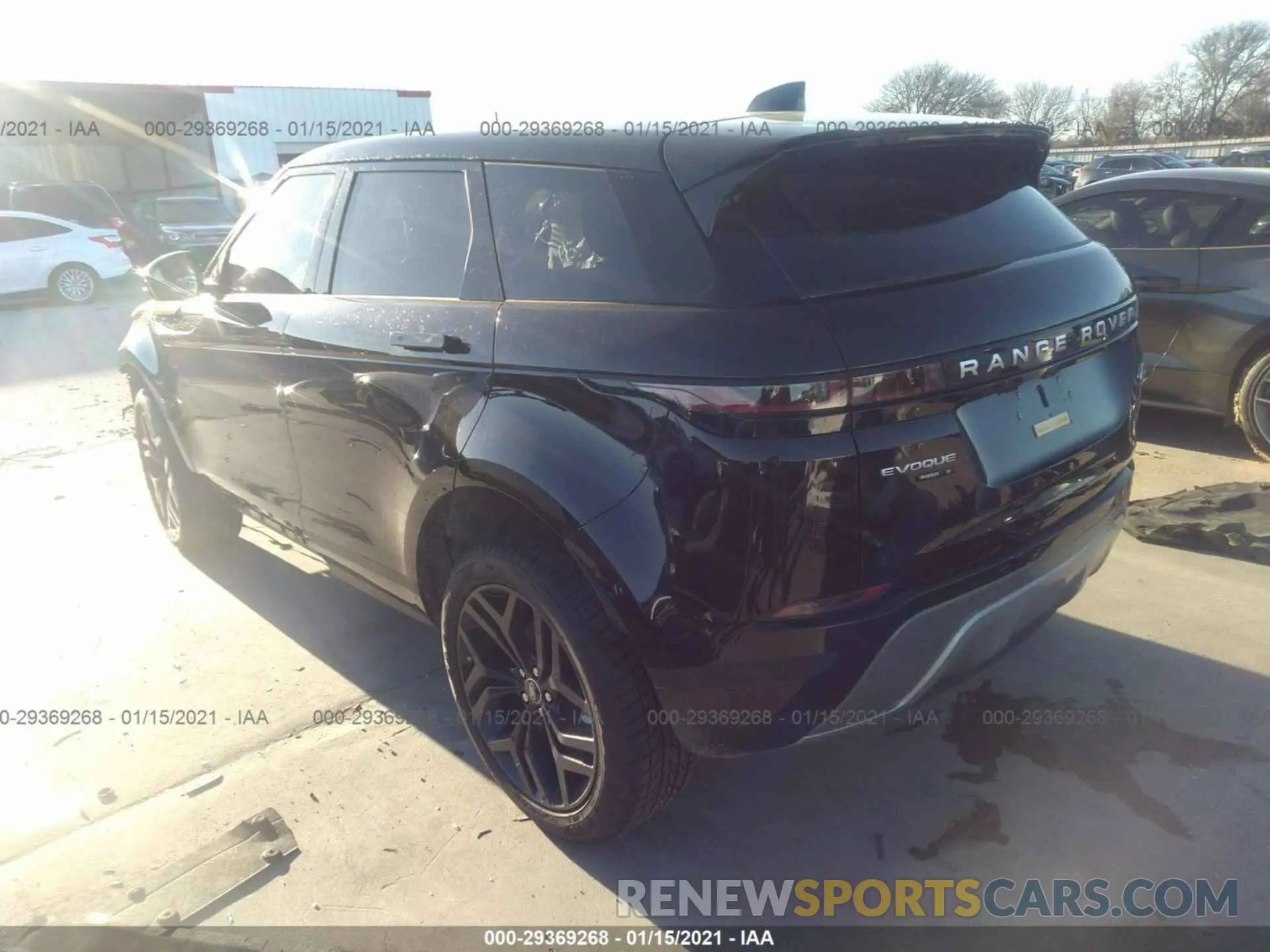 3 fotografías del automóvil dañado SALZJ2FX2LH117095 LAND ROVER RANGE ROVER EVOQUE 2020