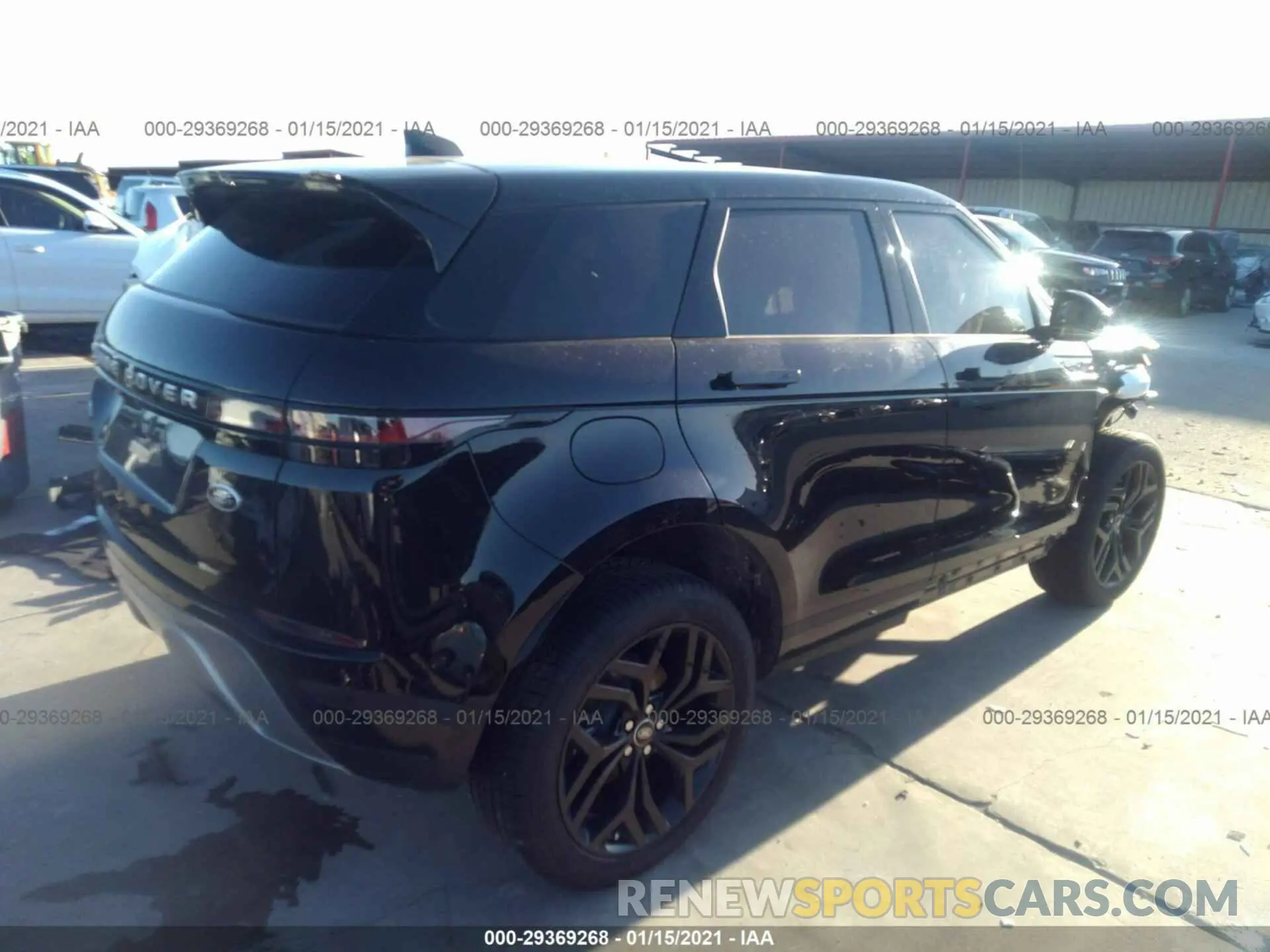 4 fotografías del automóvil dañado SALZJ2FX2LH117095 LAND ROVER RANGE ROVER EVOQUE 2020