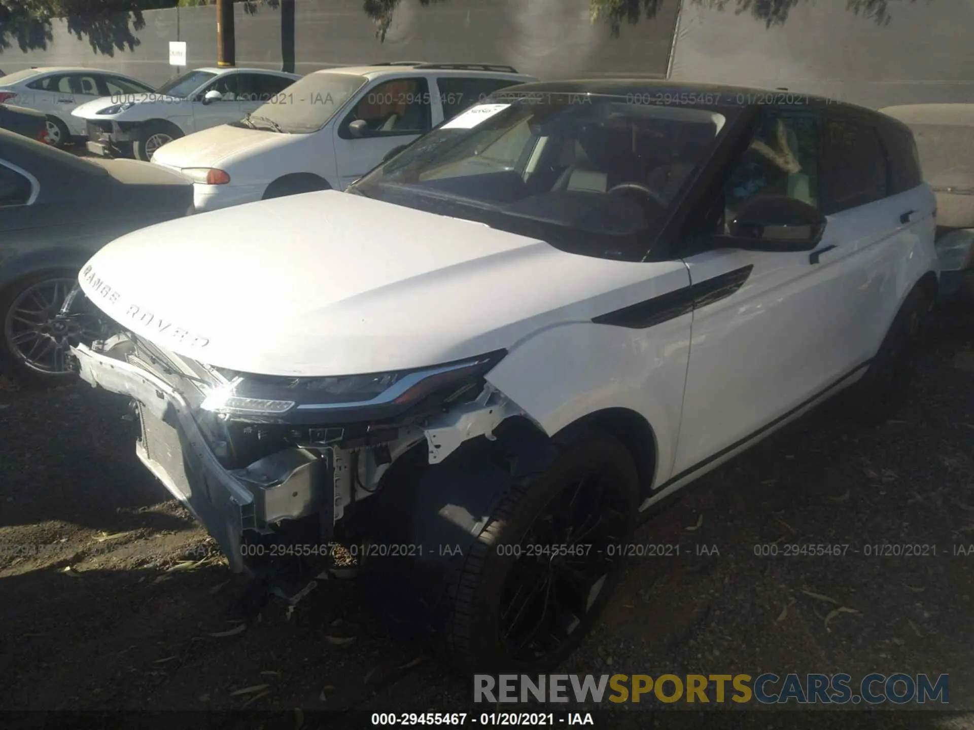 2 fotografías del automóvil dañado SALZJ2FX3LH031973 LAND ROVER RANGE ROVER EVOQUE 2020