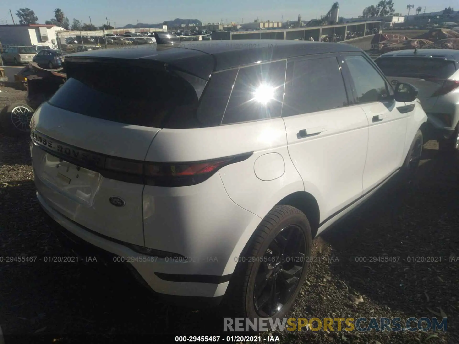 4 fotografías del automóvil dañado SALZJ2FX3LH031973 LAND ROVER RANGE ROVER EVOQUE 2020