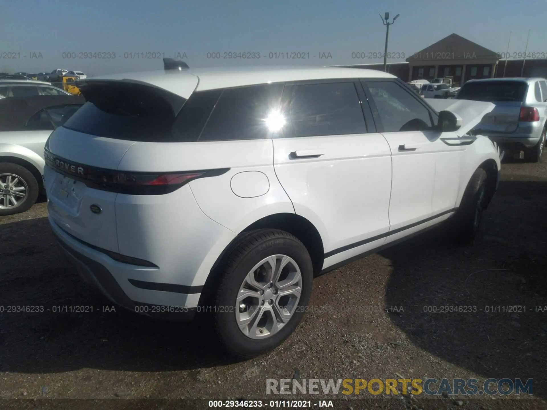 4 fotografías del automóvil dañado SALZJ2FX4LH100847 LAND ROVER RANGE ROVER EVOQUE 2020
