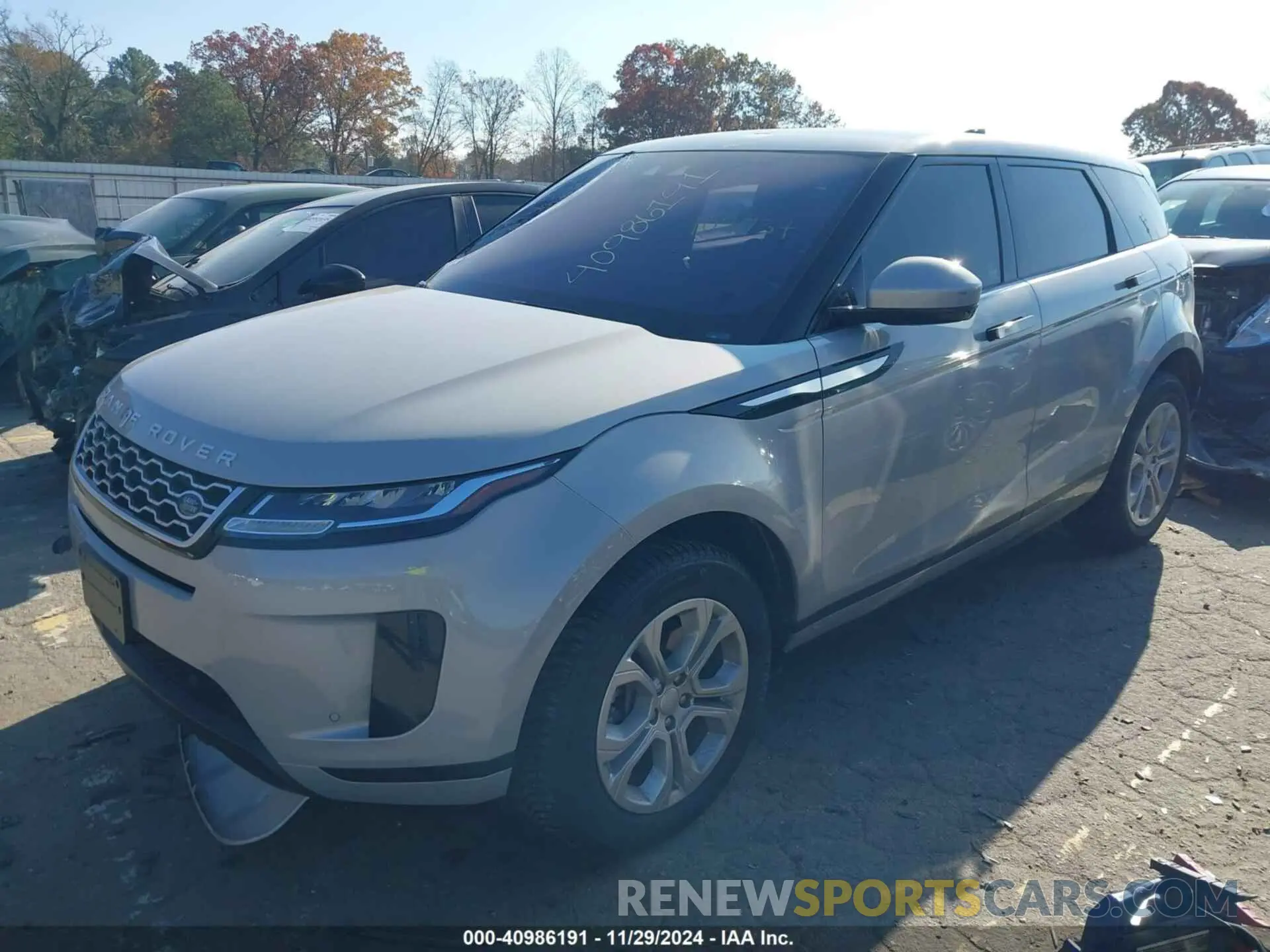 2 fotografías del automóvil dañado SALZJ2FX5LH040934 LAND ROVER RANGE ROVER EVOQUE 2020