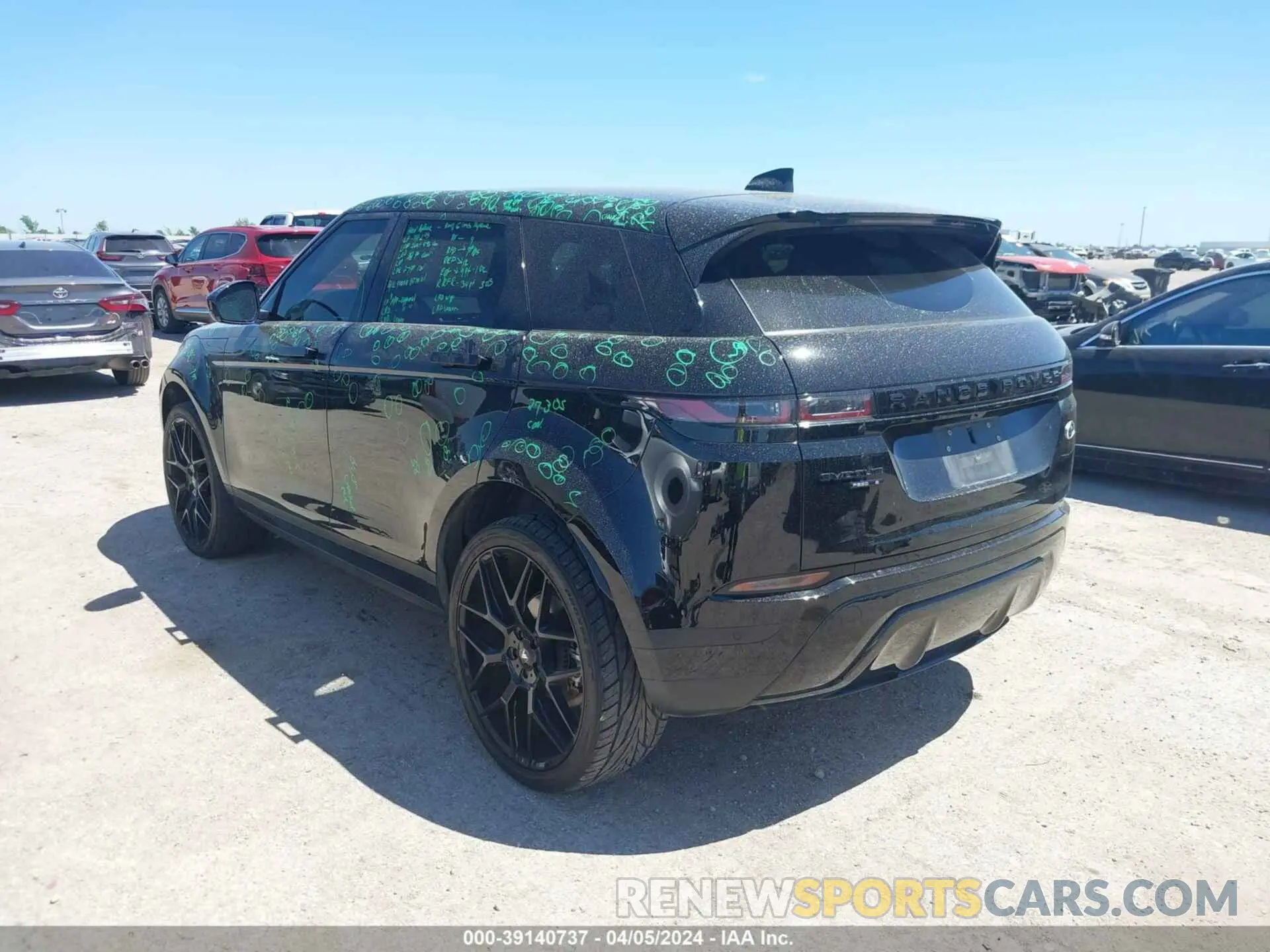 3 fotografías del automóvil dañado SALZJ2FX5LH107791 LAND ROVER RANGE ROVER EVOQUE 2020