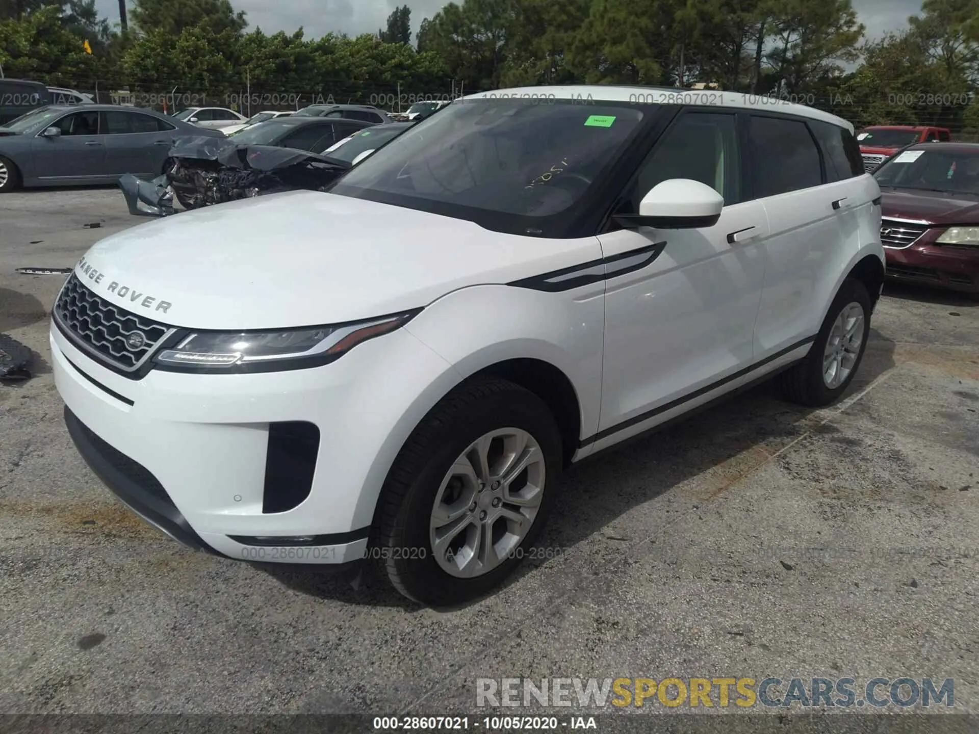 2 fotografías del automóvil dañado SALZJ2FX6LH050517 LAND ROVER RANGE ROVER EVOQUE 2020