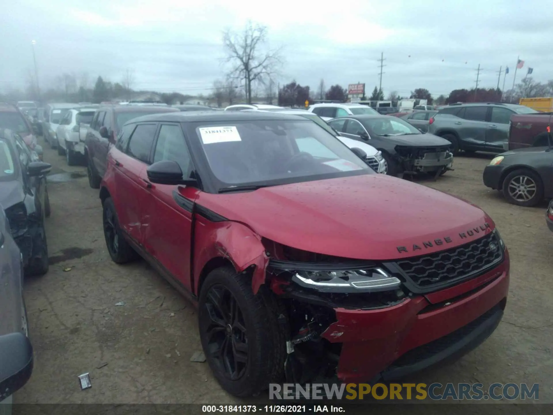 1 fotografías del automóvil dañado SALZJ2FX8LH043648 LAND ROVER RANGE ROVER EVOQUE 2020