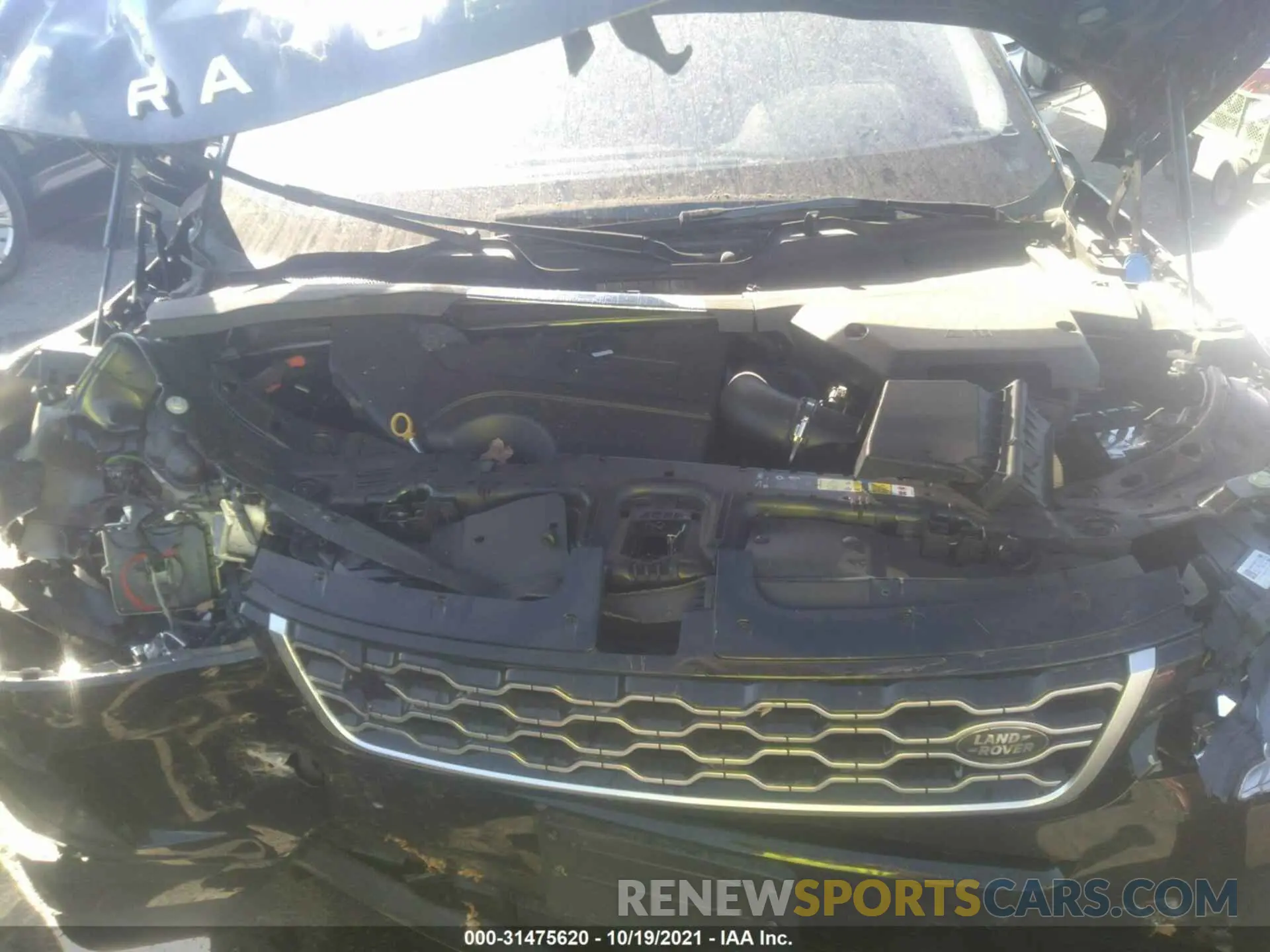 10 fotografías del automóvil dañado SALZJ2FX8LH116257 LAND ROVER RANGE ROVER EVOQUE 2020