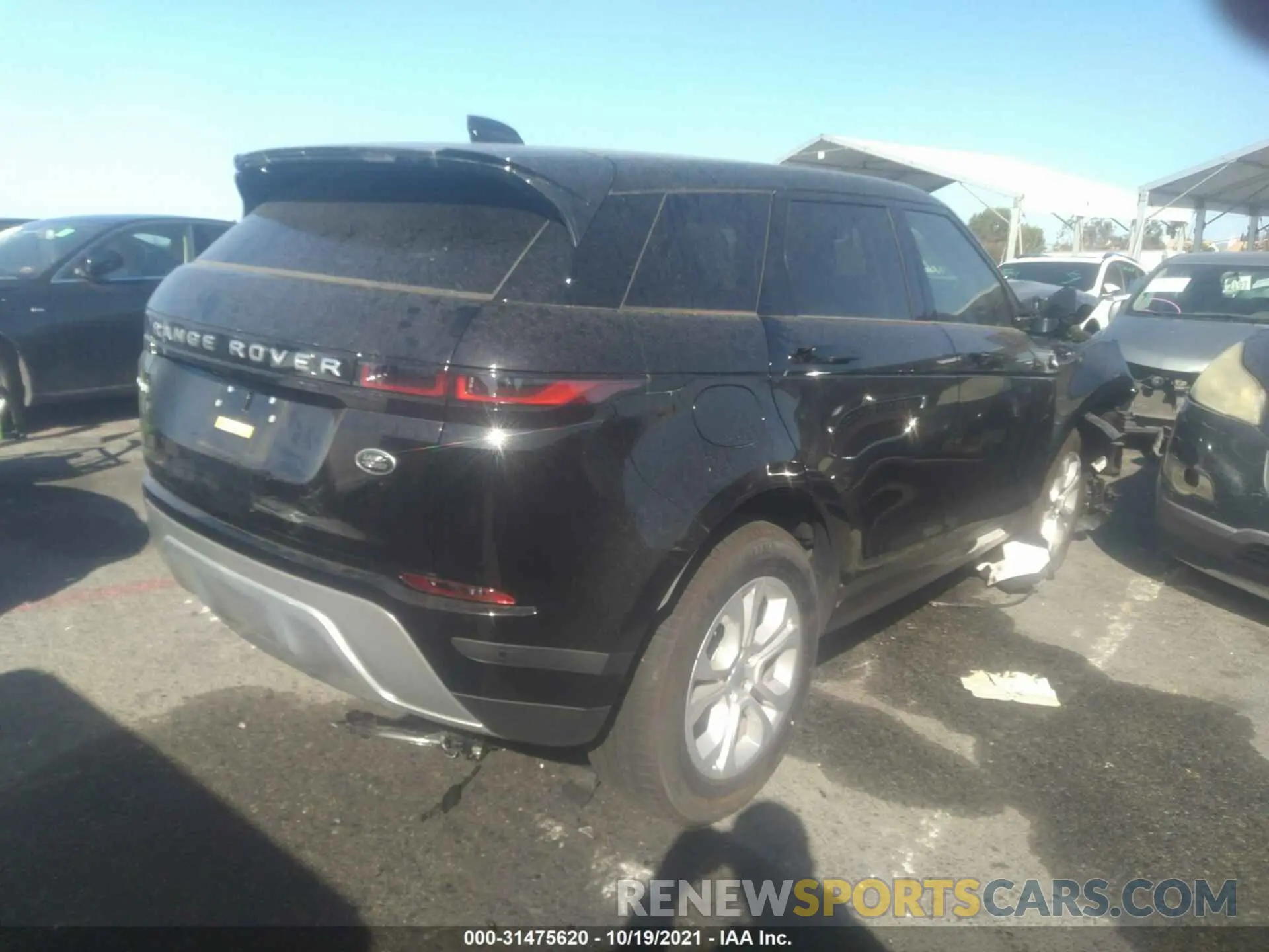 4 fotografías del automóvil dañado SALZJ2FX8LH116257 LAND ROVER RANGE ROVER EVOQUE 2020