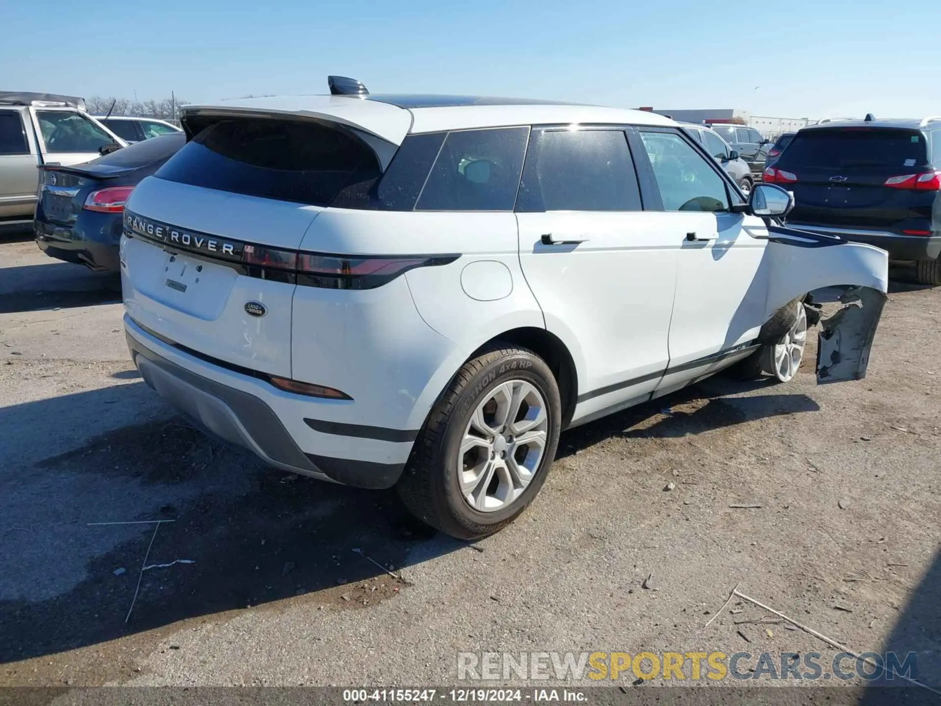 4 fotografías del automóvil dañado SALZJ2FX9LH030293 LAND ROVER RANGE ROVER EVOQUE 2020