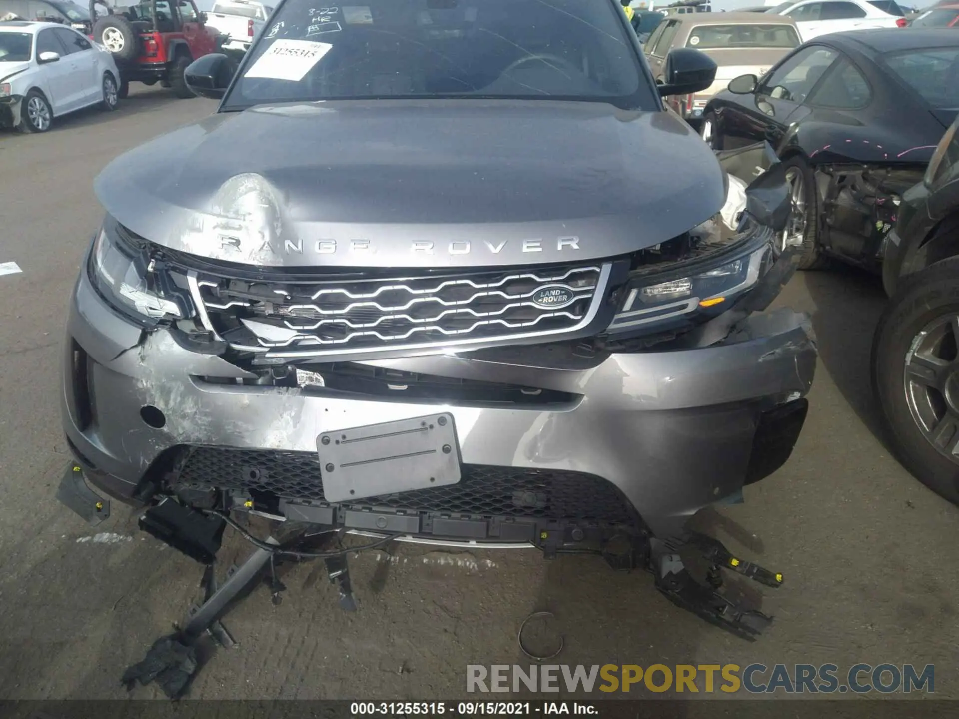 6 fotografías del automóvil dañado SALZJ2FX9LH105770 LAND ROVER RANGE ROVER EVOQUE 2020